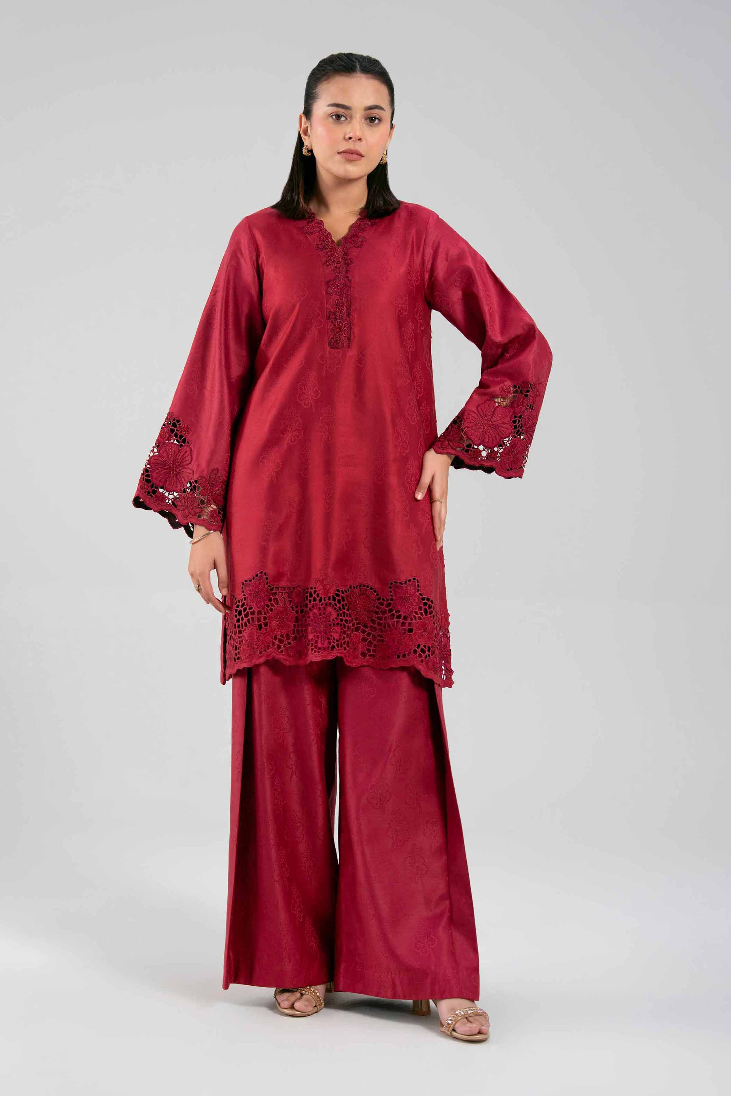 2 Piece - Embroidered Suit - 42503739