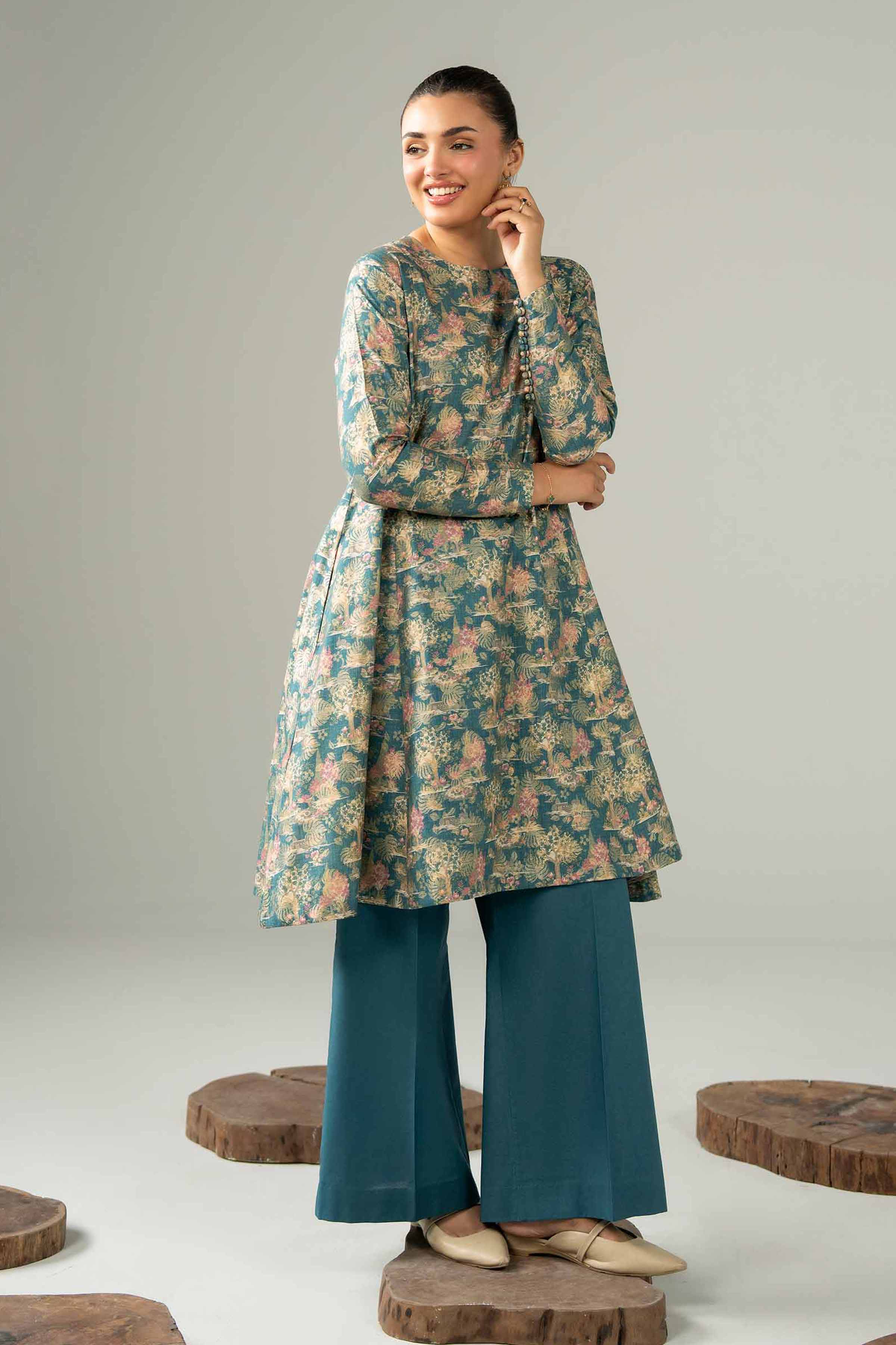 1 Piece - Digital Printed Loose Fabric - 42504072 for Women - Freedom To Buy Collection | Nishat | Shop Online