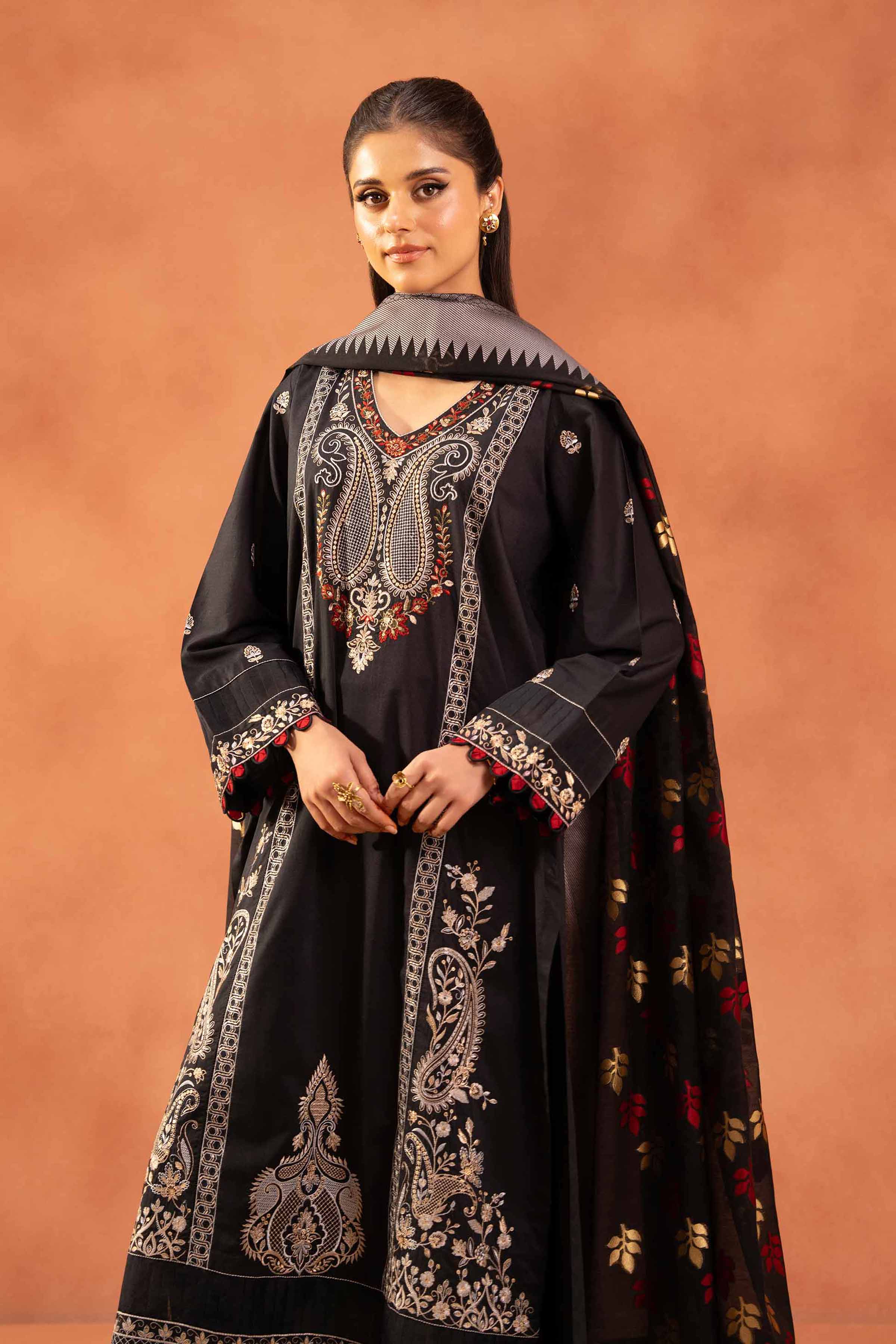 3 Piece - Embroidered Suit - 42519106 for Women - Unstitched Collection | Nishat | Shop Online