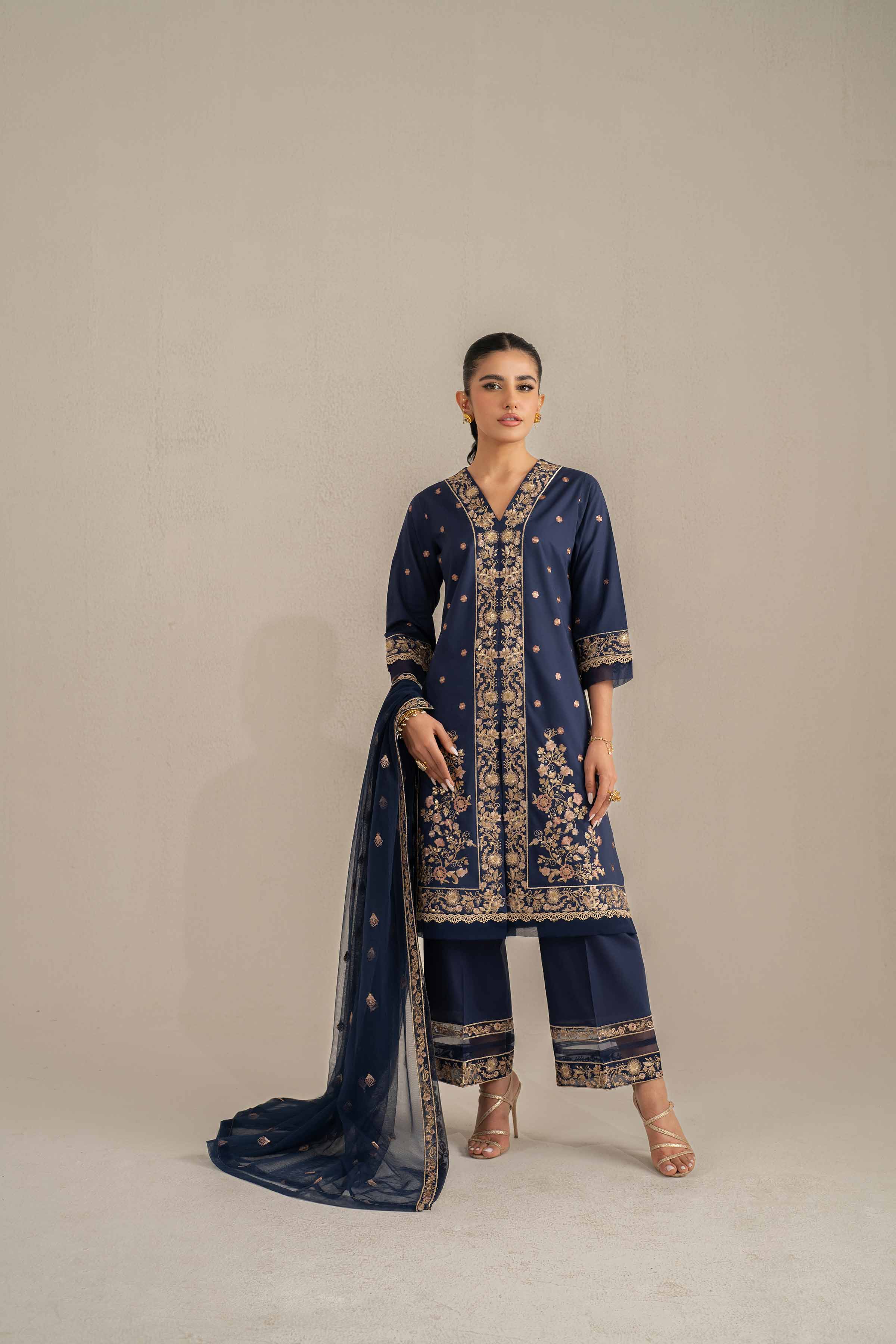 3 Piece - Embroidered Suit - 42519115 for Women - Unstitched Collection | Nishat | Shop Online