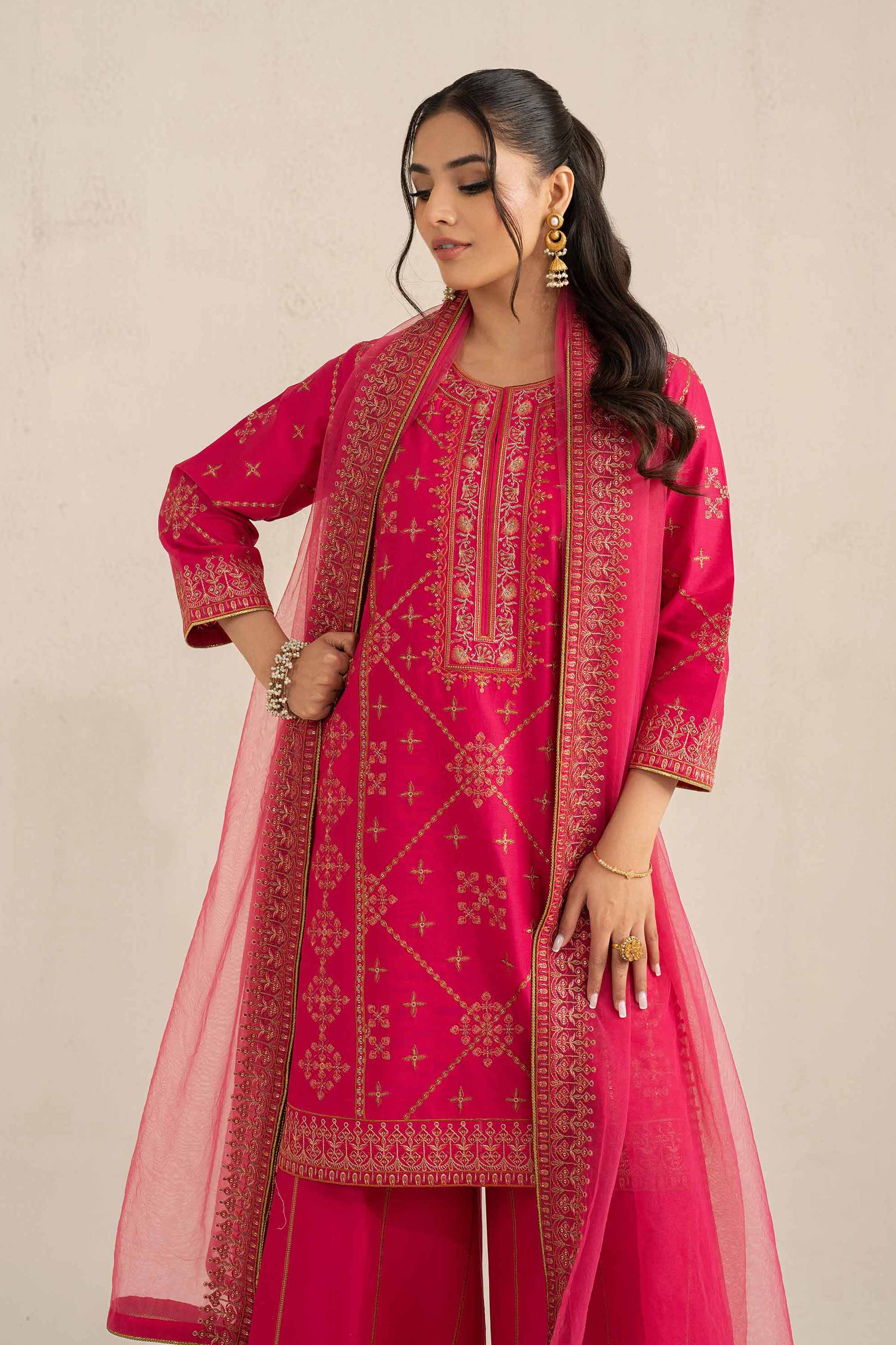 3 Piece - Embroidered Suit - 42519116 for Women - Unstitched Collection | Nishat | Shop Online