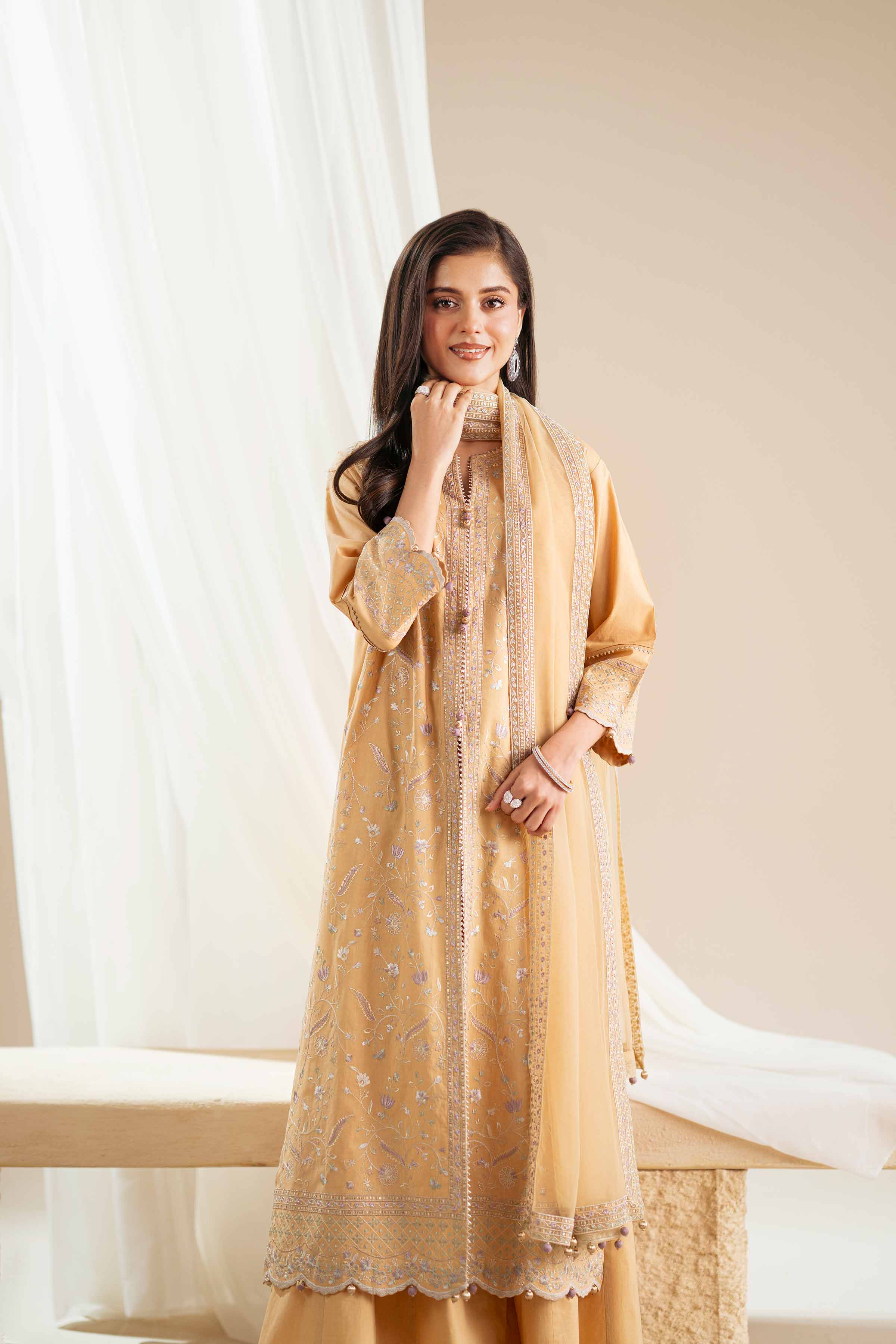 3 Piece - Embroidered Suit - 42519120 for Women - Unstitched Collection | Nishat | Shop Online