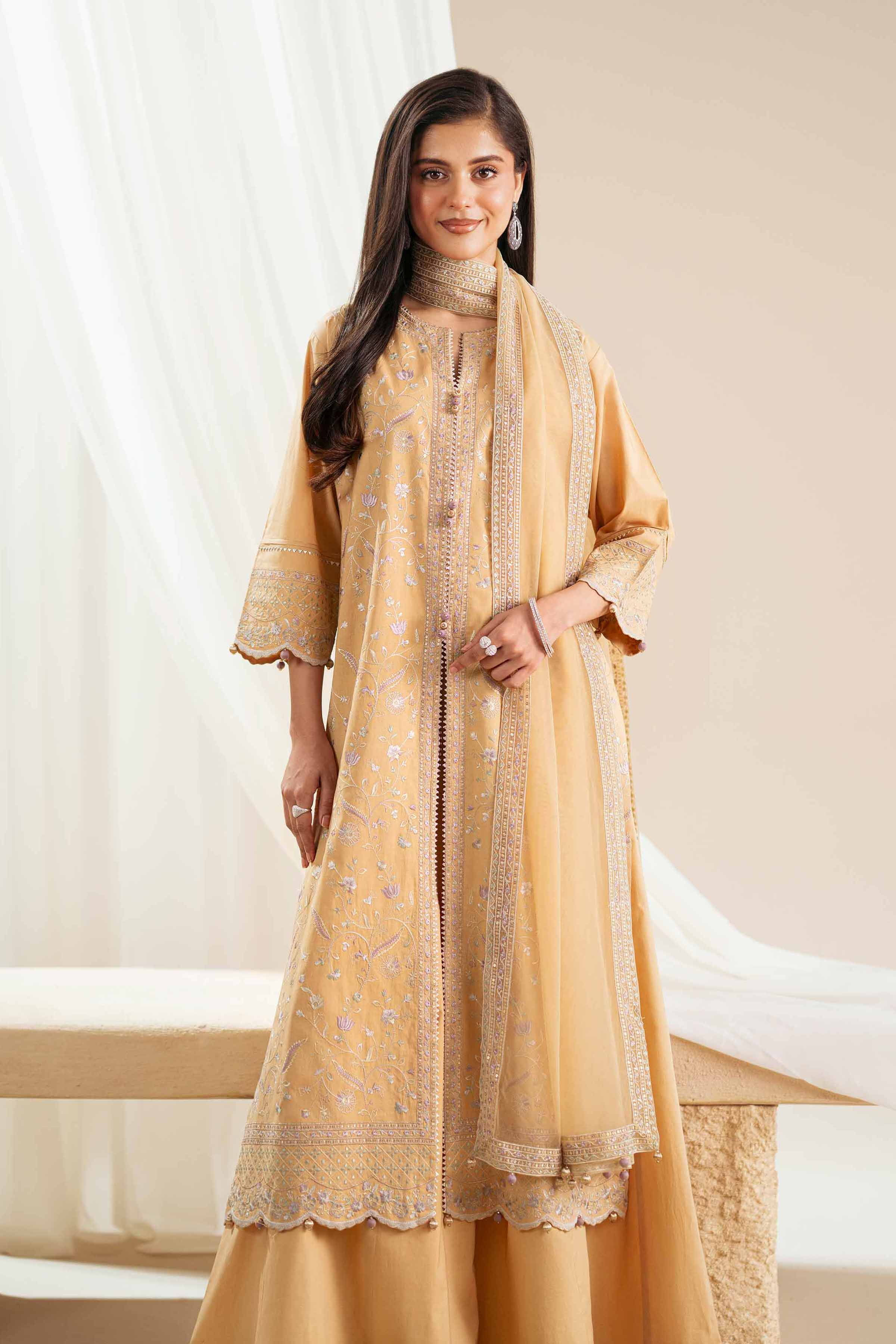 3 Piece - Embroidered Suit - 42519120 for Women - Unstitched Collection | Nishat | Shop Online