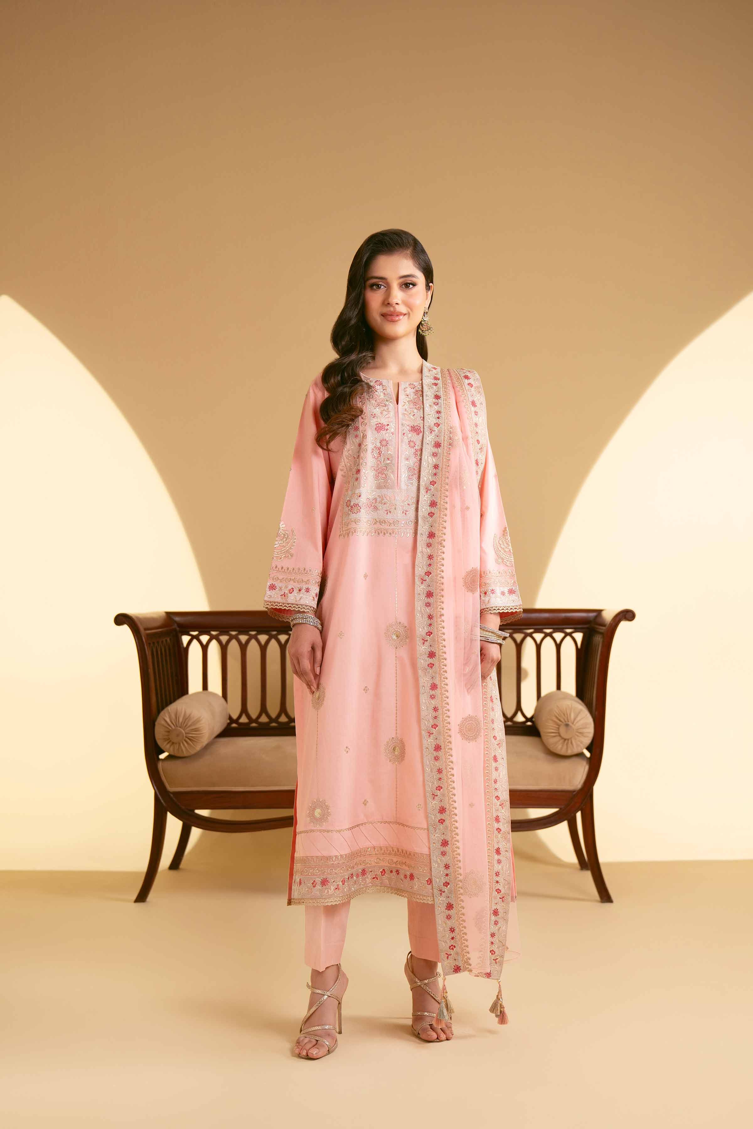 3 Piece - Embroidered Suit - 42519121 for Women - Unstitched Collection | Nishat | Shop Online