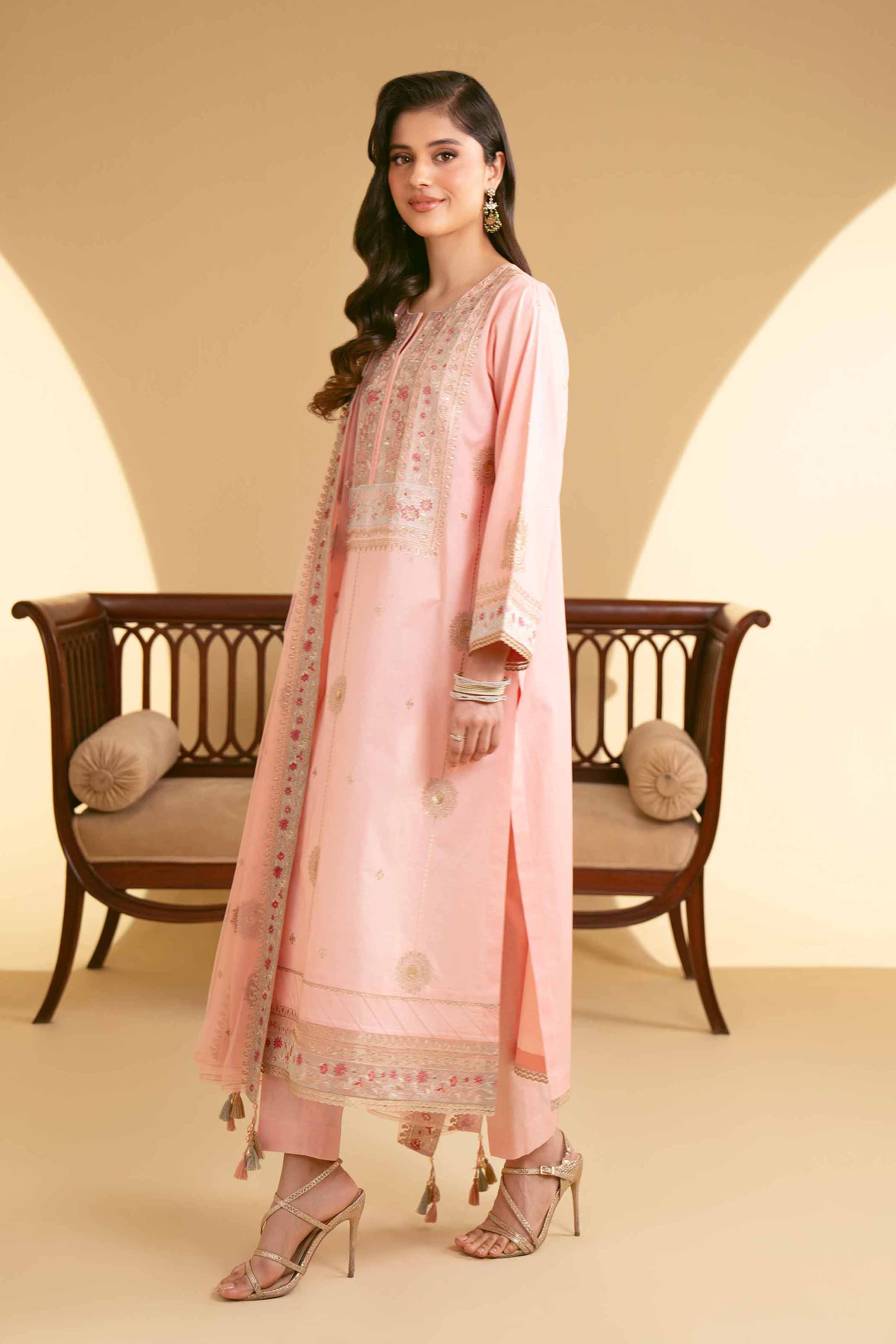 3 Piece - Embroidered Suit - 42519121 for Women - Unstitched Collection | Nishat | Shop Online