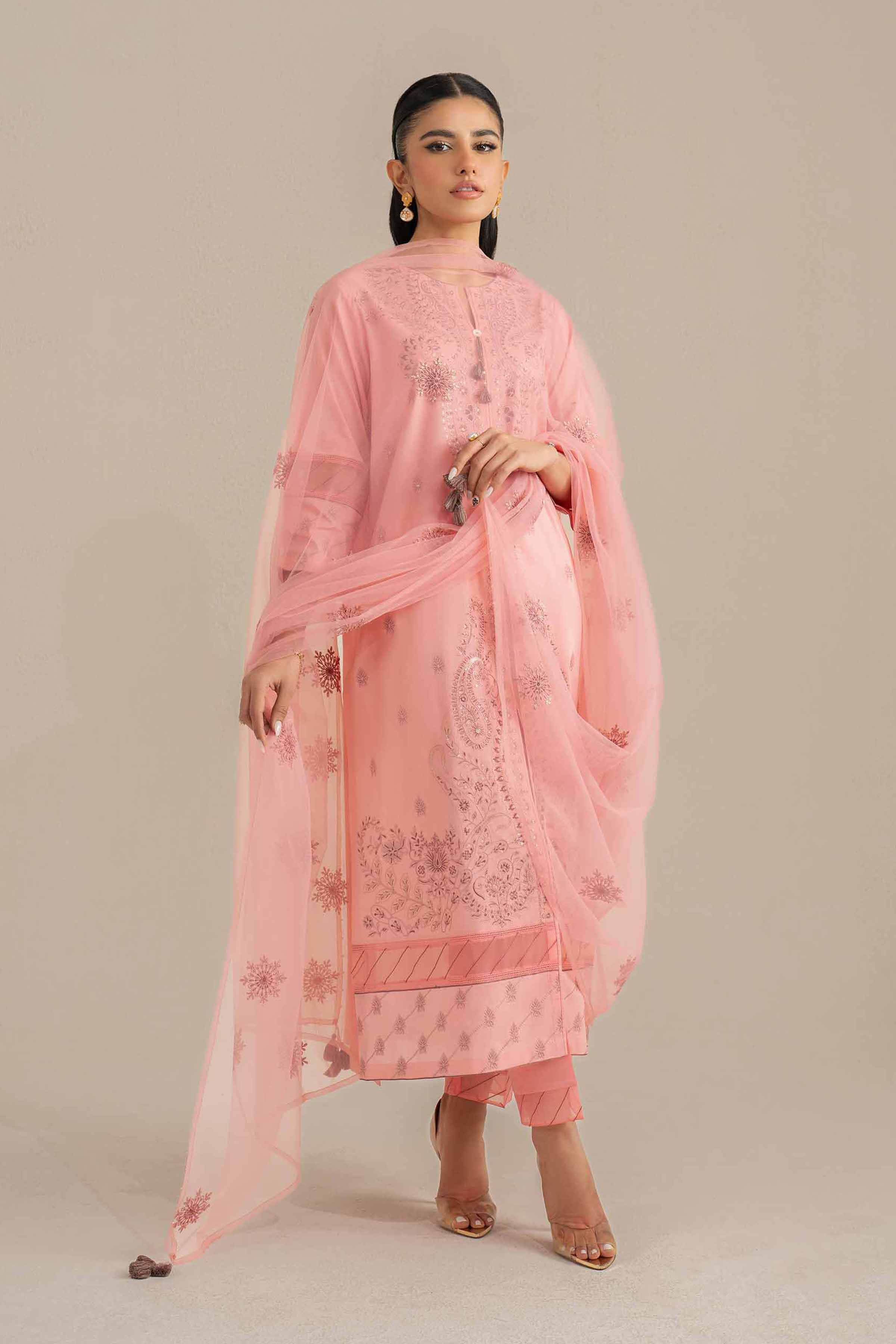 3 Piece - Embroidered Suit - 42519123 for Women - Unstitched Collection | Nishat | Shop Online
