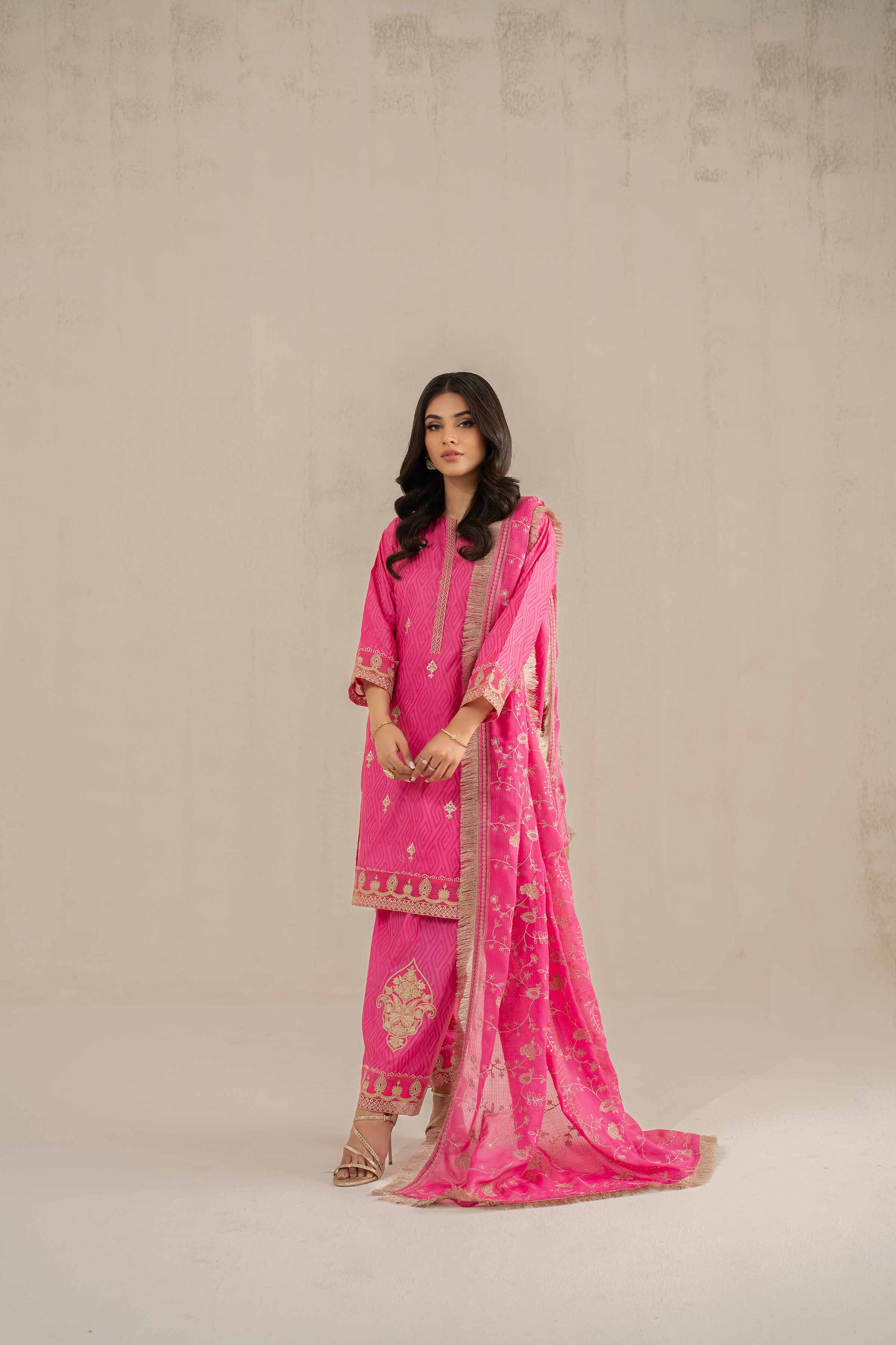 3 Piece - Embroidered Suit - 42519135 for Women - Unstitched Collection | Nishat | Shop Online
