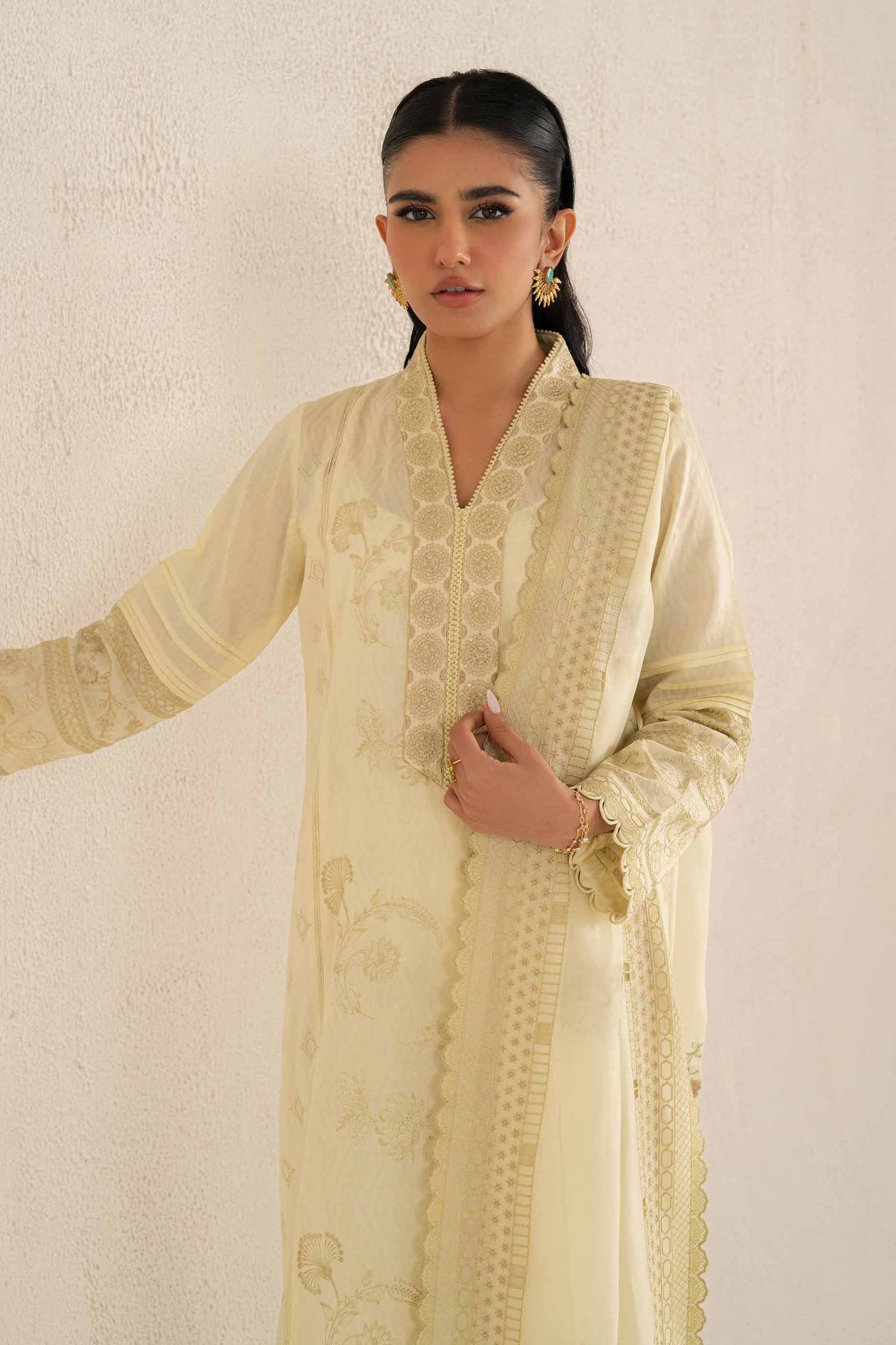 3 Piece - Embroidered Suit - 42519137 for Women - Unstitched Collection | Nishat | Shop Online