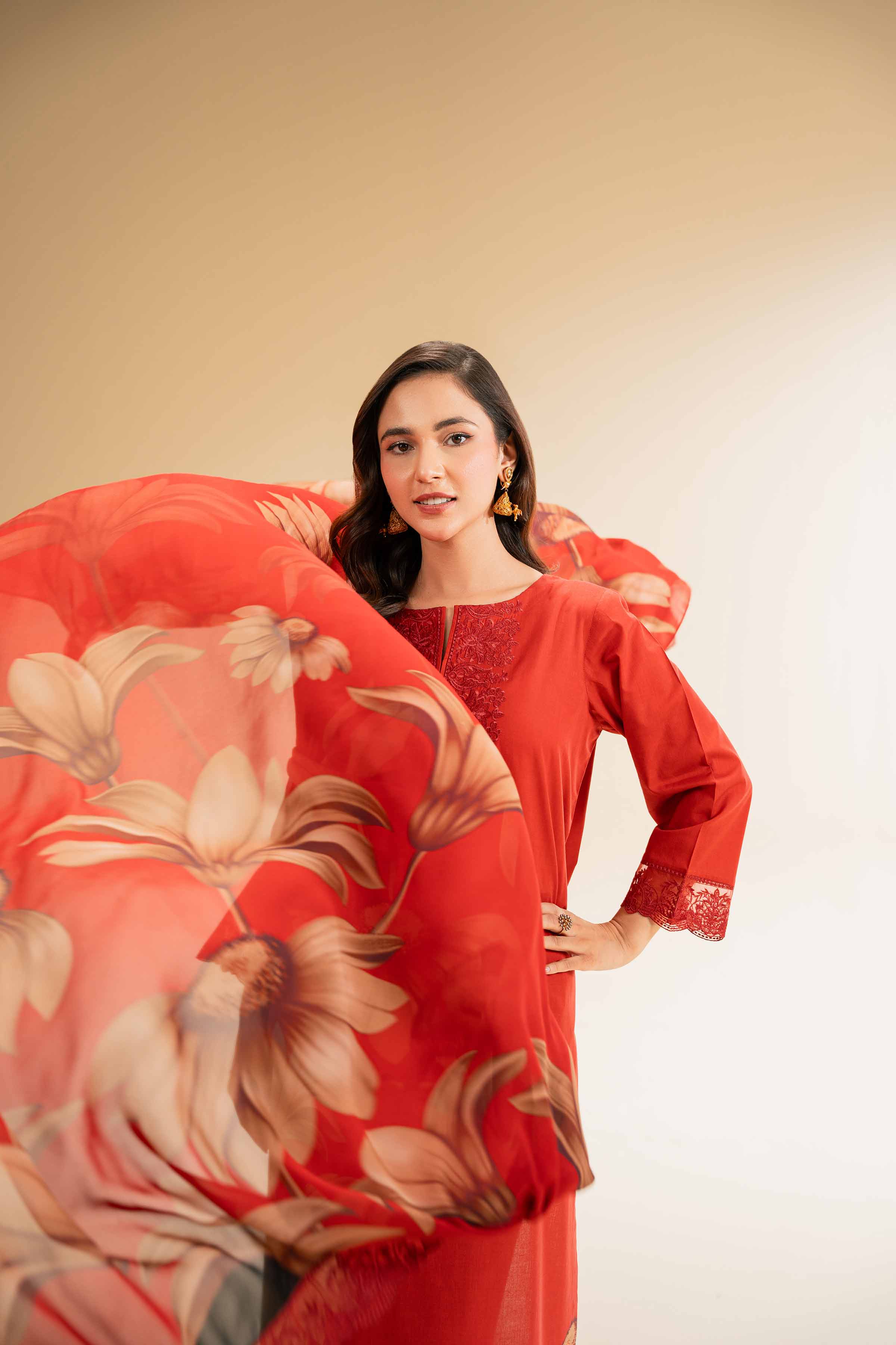3 Piece - Printed Embroidered Suit - 42519165 for Women - Unstitched Collection | Nishat | Shop Online