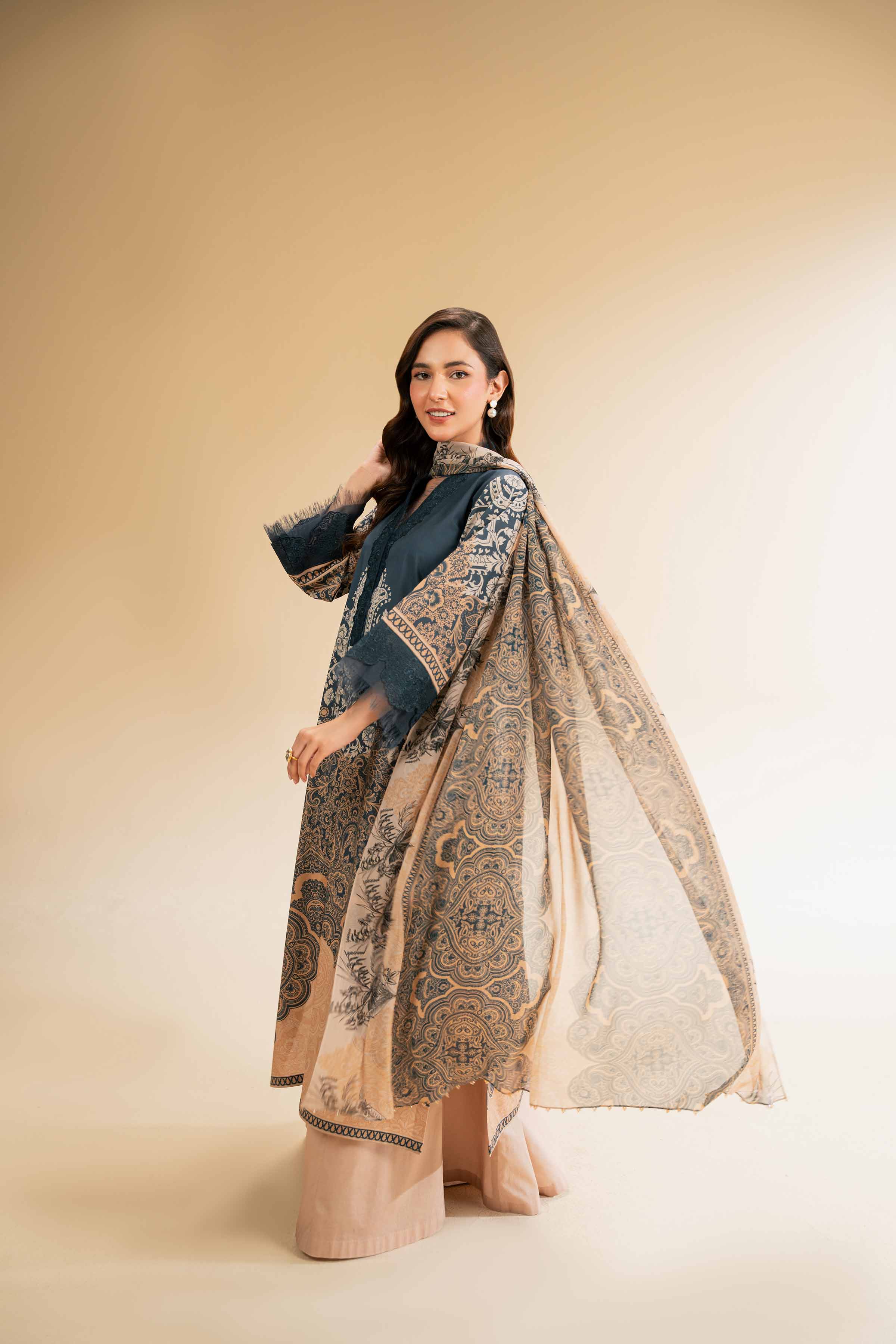 3 Piece - Printed Embroidered Suit - 42519166 for Women - Unstitched Collection | Nishat | Shop Online
