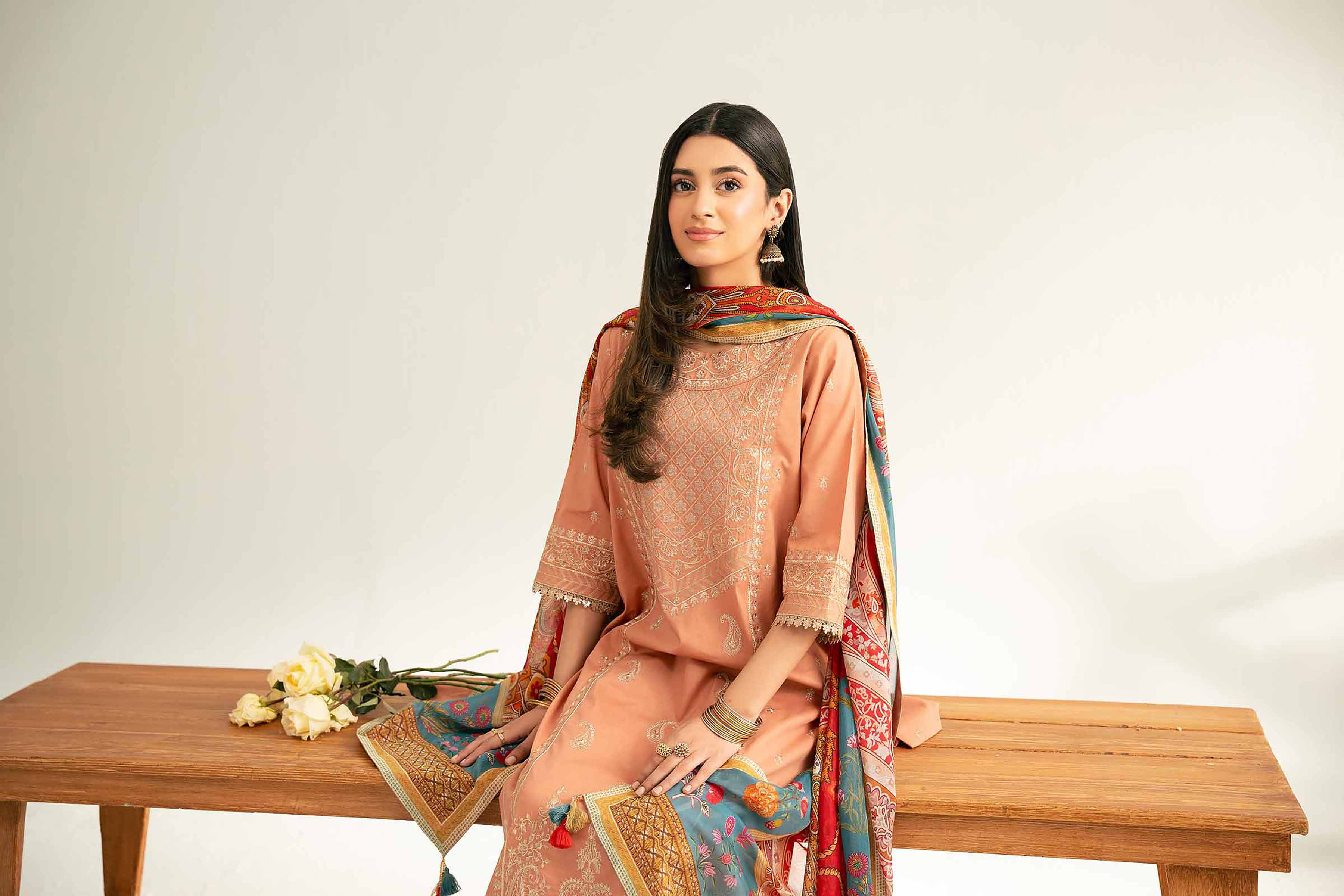 3 Piece - Printed Embroidered Suit - 42519171 for Women - Unstitched Collection | Nishat | Shop Online