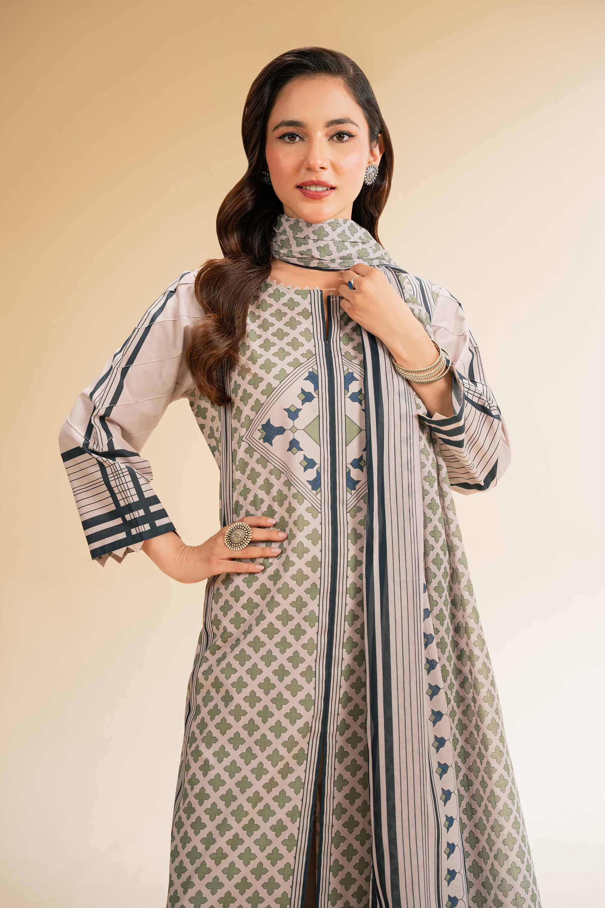 3 Piece - Printed Embroidered Suit - 42519173 for Women - Unstitched Collection | Nishat | Shop Online