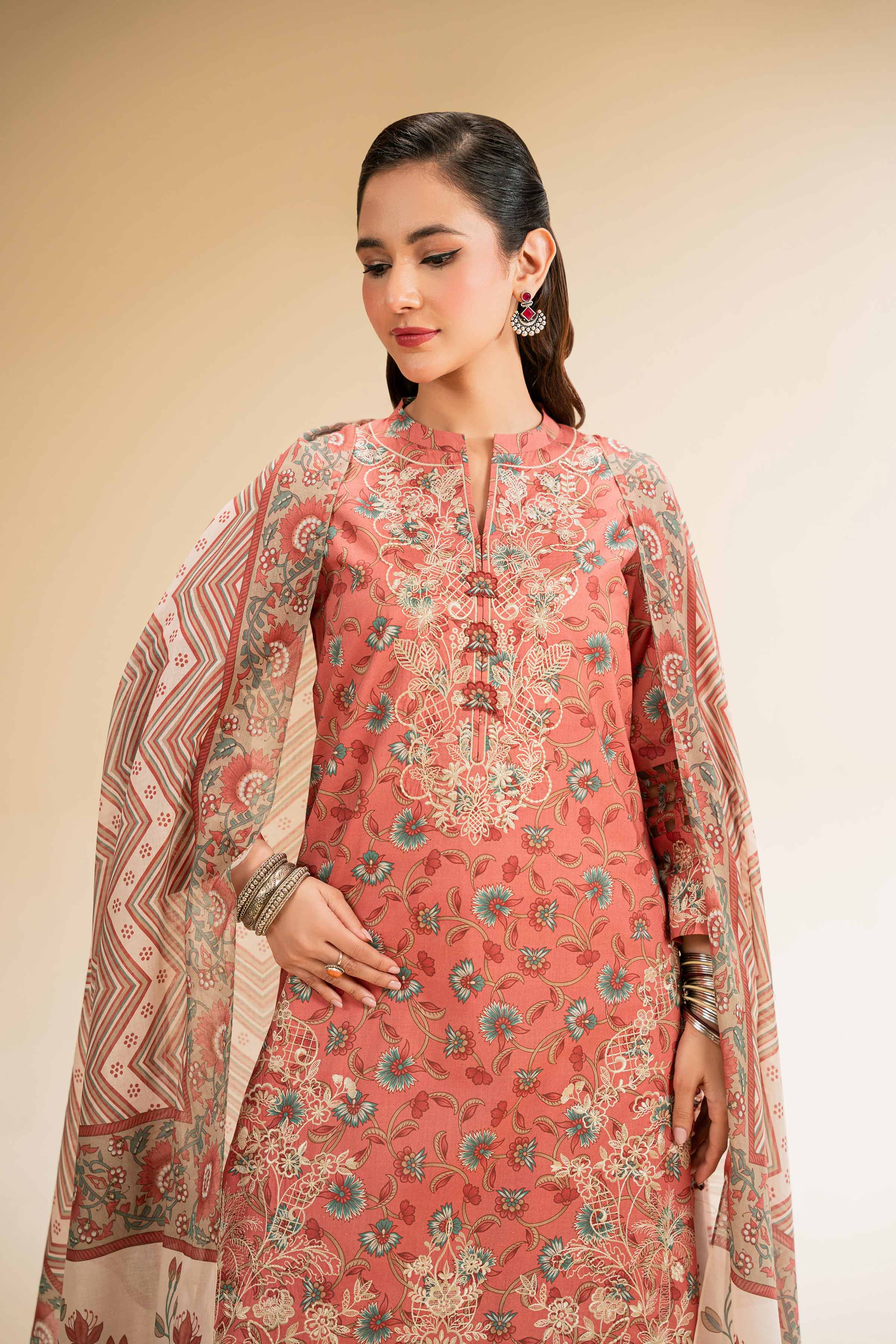 3 Piece - Printed Embroidered Suit - 42519174 for Women - Unstitched Collection | Nishat | Shop Online