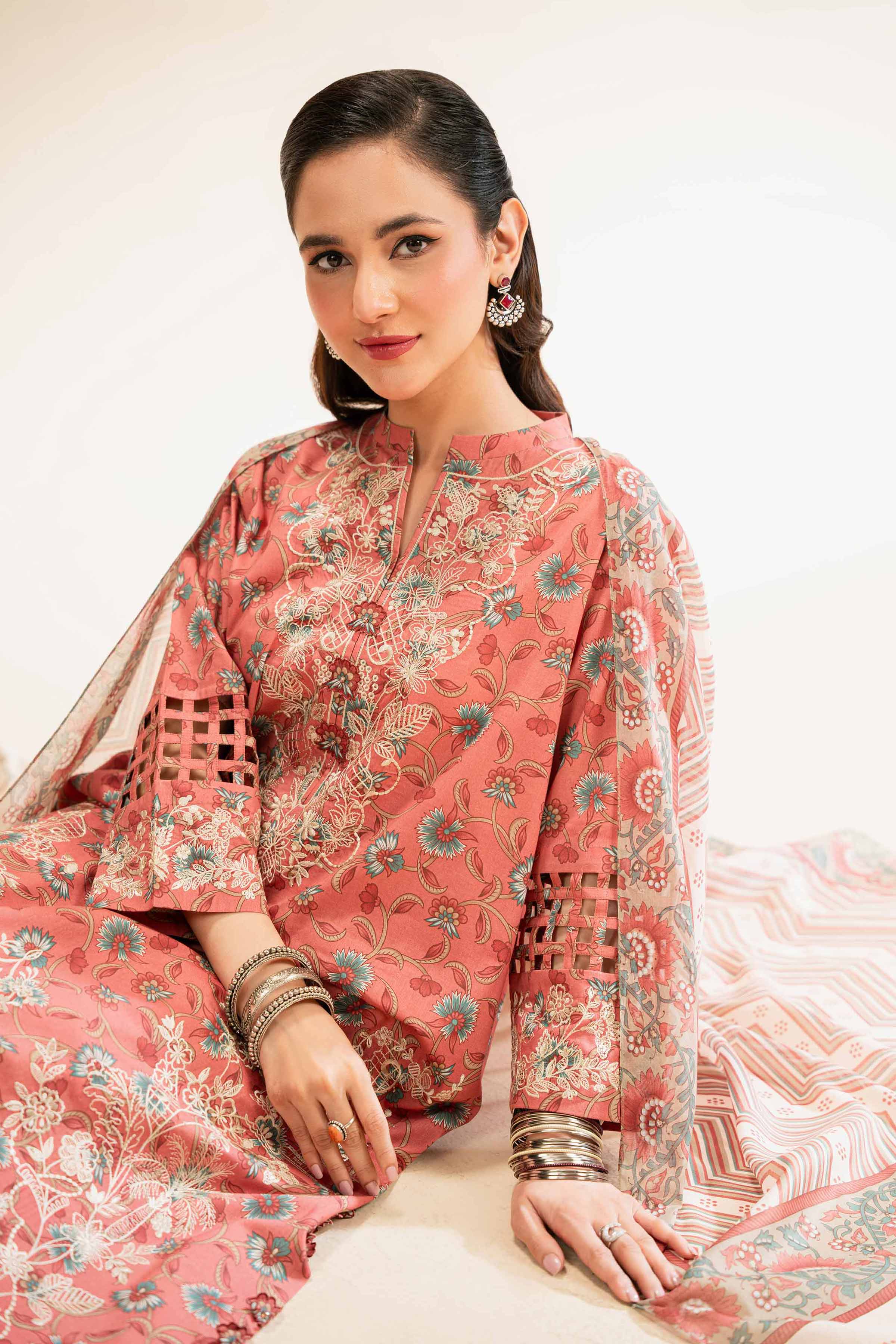 3 Piece - Printed Embroidered Suit - 42519174 for Women - Unstitched Collection | Nishat | Shop Online