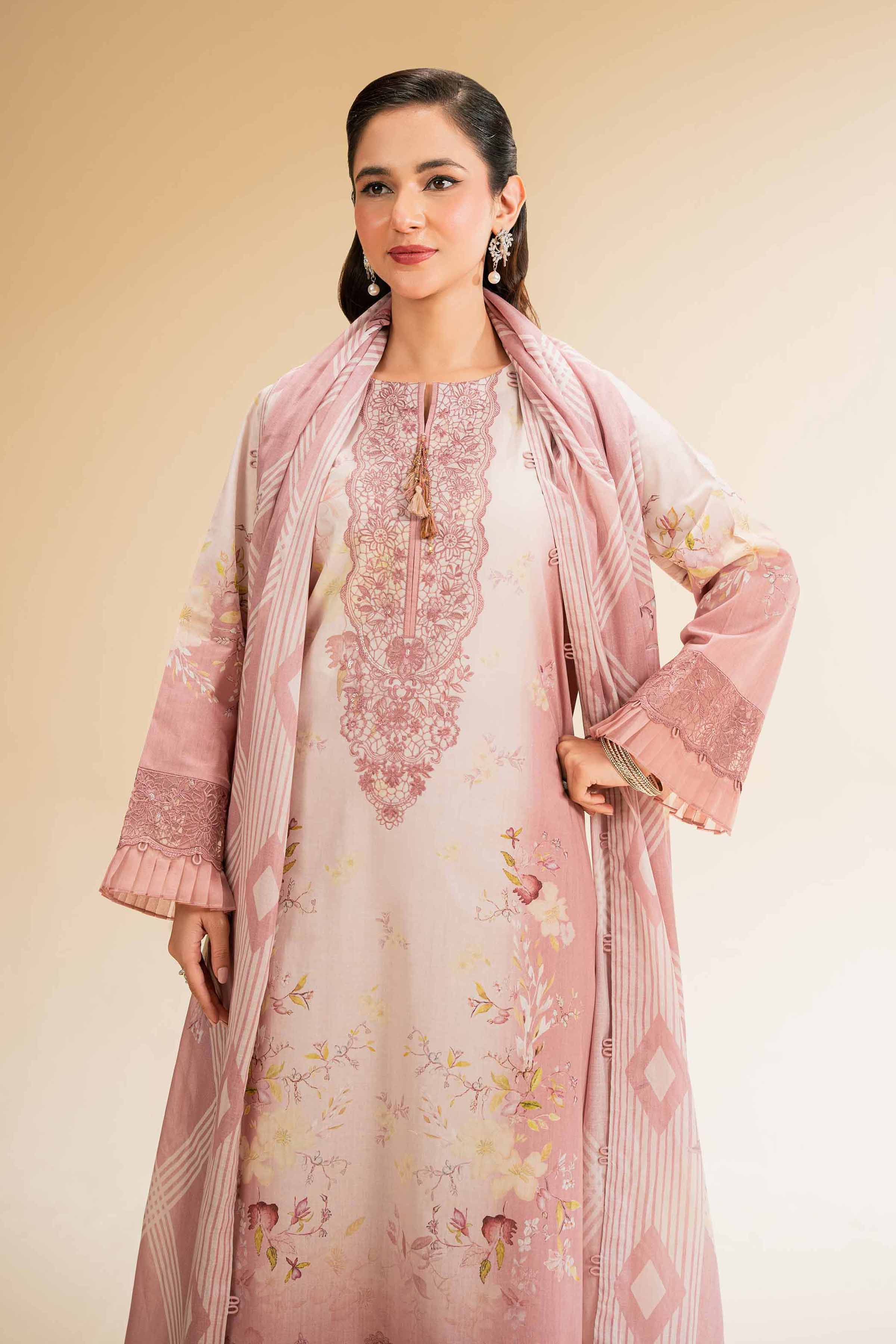 3 Piece - Printed Embroidered Suit - 42519176 for Women - Unstitched Collection | Nishat | Shop Online