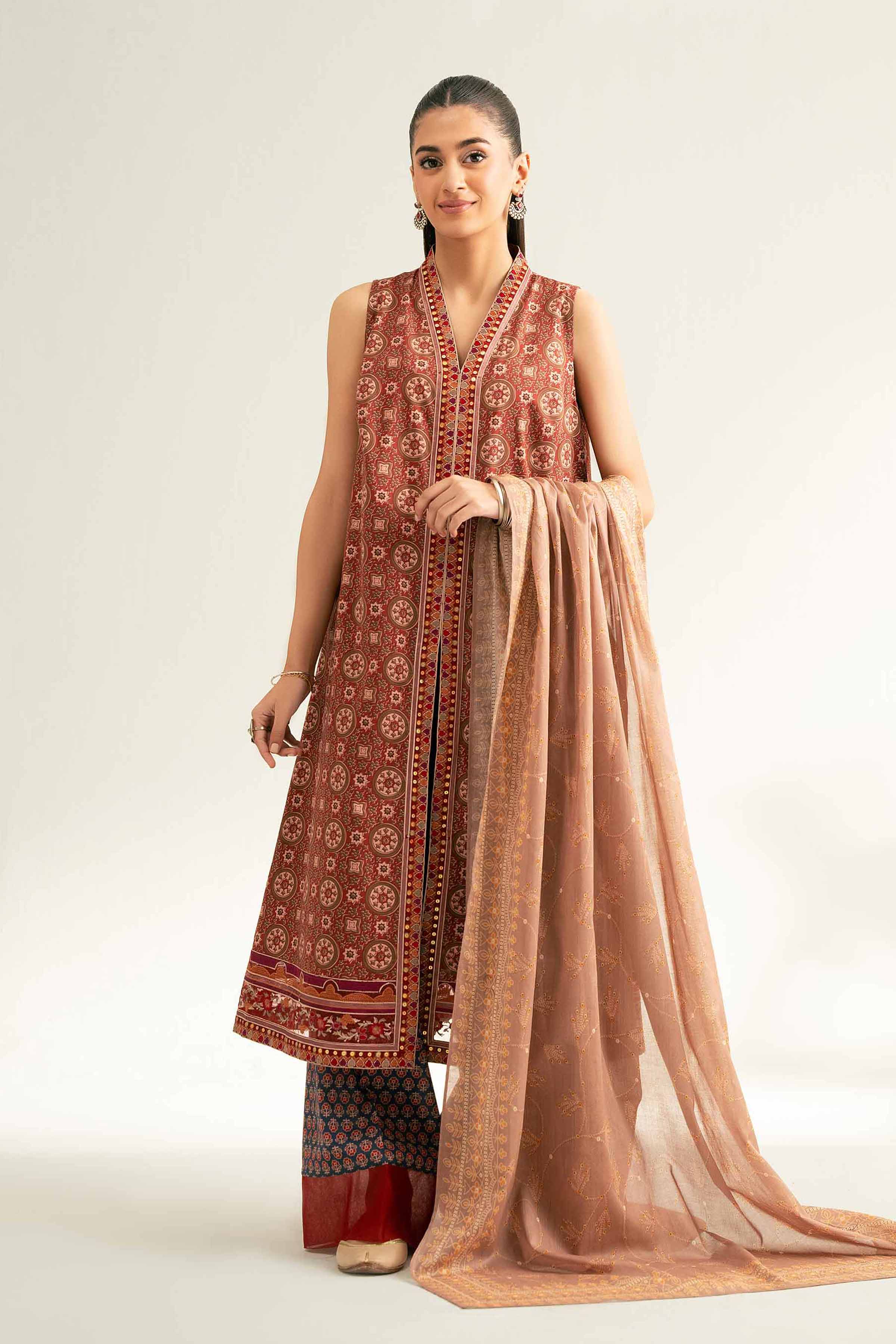 3 Piece - Embroidered Suit - 42519177 for Women - Unstitched Collection | Nishat | Shop Online