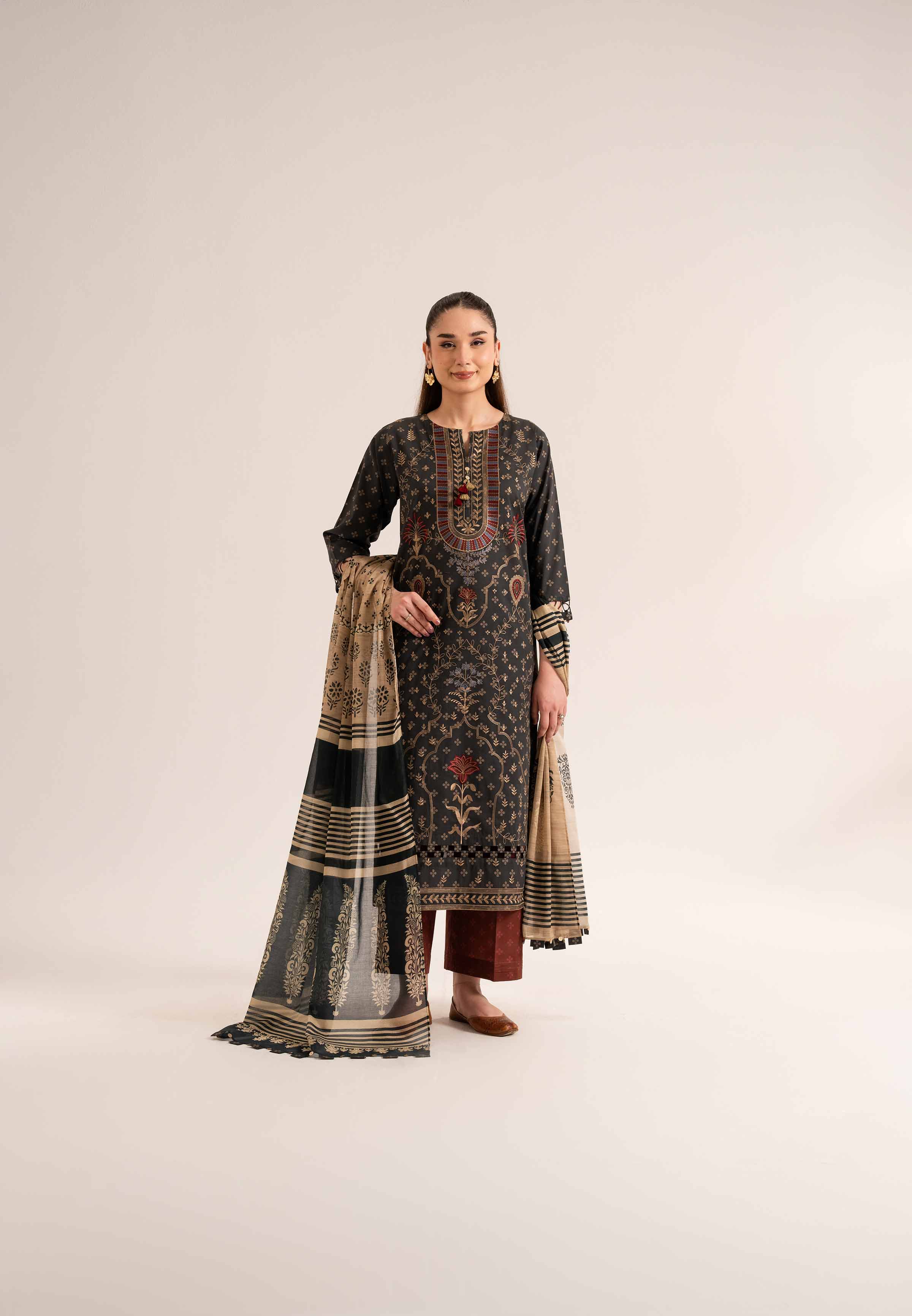3 Piece - Printed Embroidered Suit - 42519180 for Women - Unstitched Collection | Nishat | Shop Online