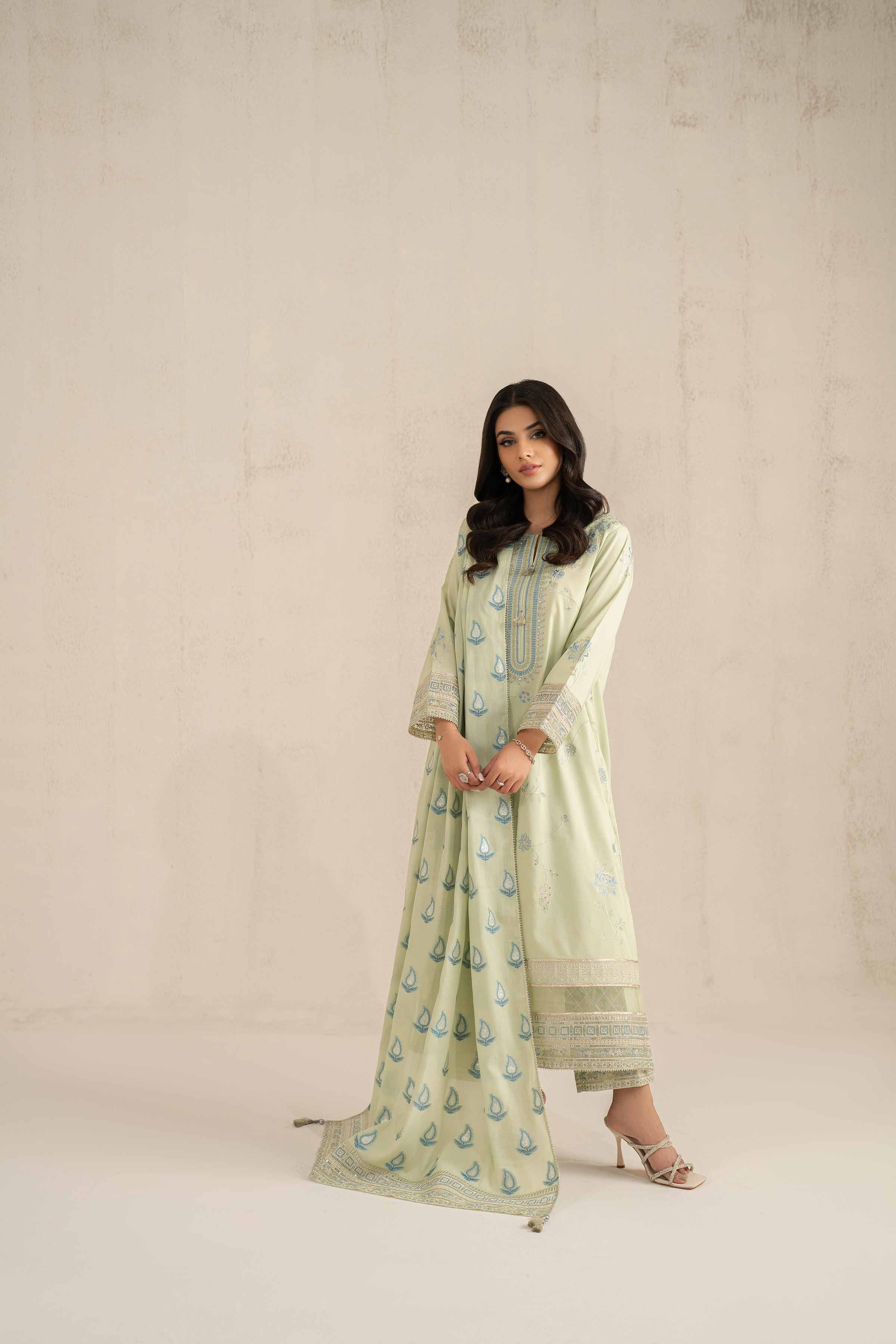 3 Piece - Embroidered Suit - 42519184 for Women - Unstitched Collection | Nishat | Shop Online