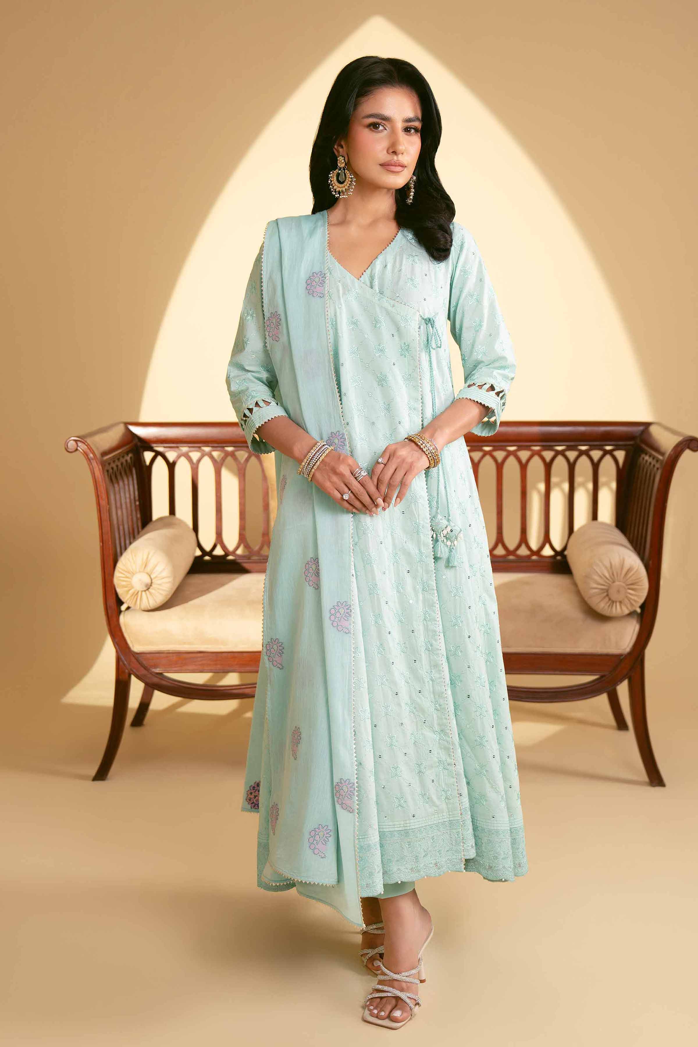 3 Piece - Embroidered Suit - 42519187 for Women - Unstitched Collection | Nishat | Shop Online