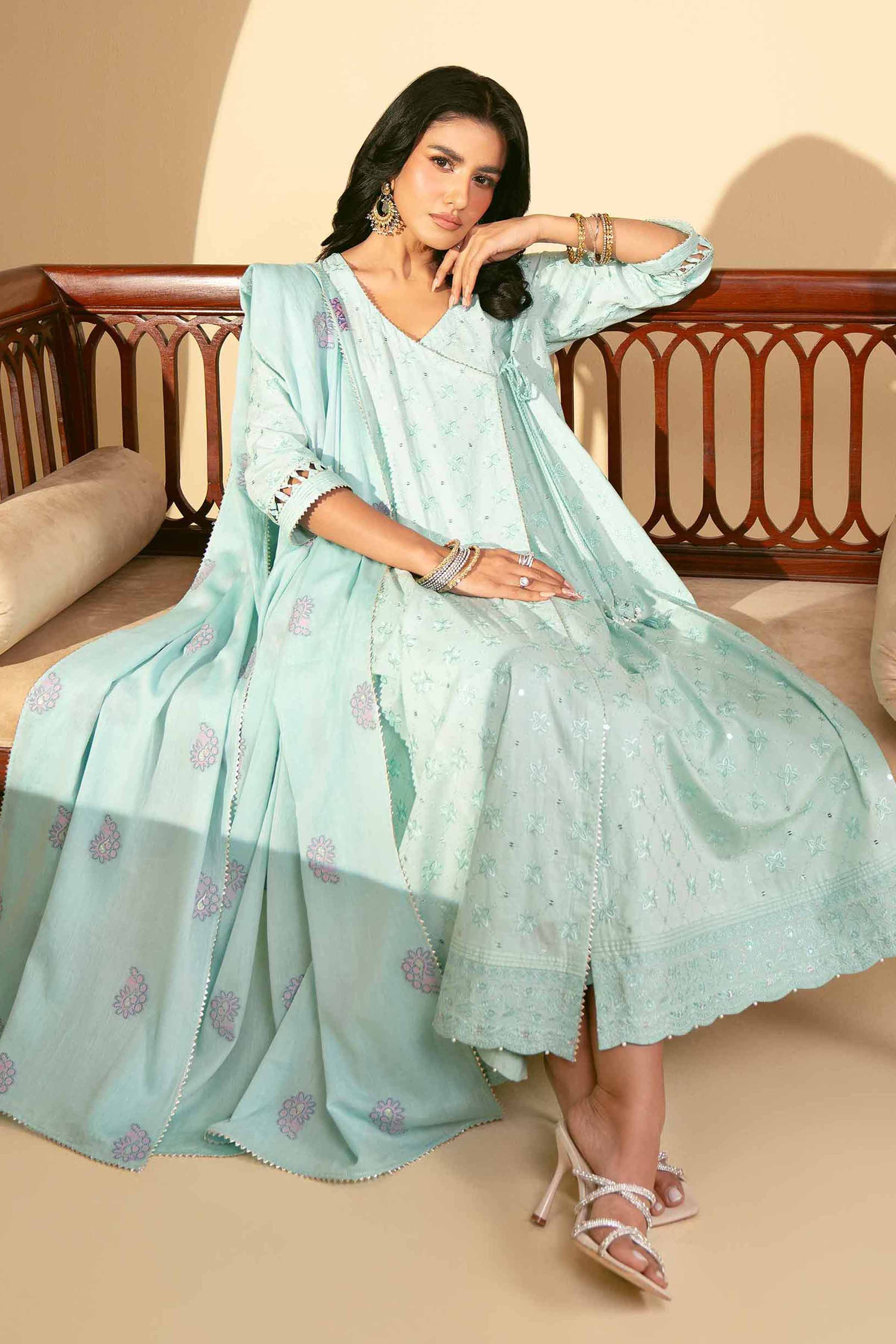 3 Piece - Embroidered Suit - 42519187 for Women - Unstitched Collection | Nishat | Shop Online
