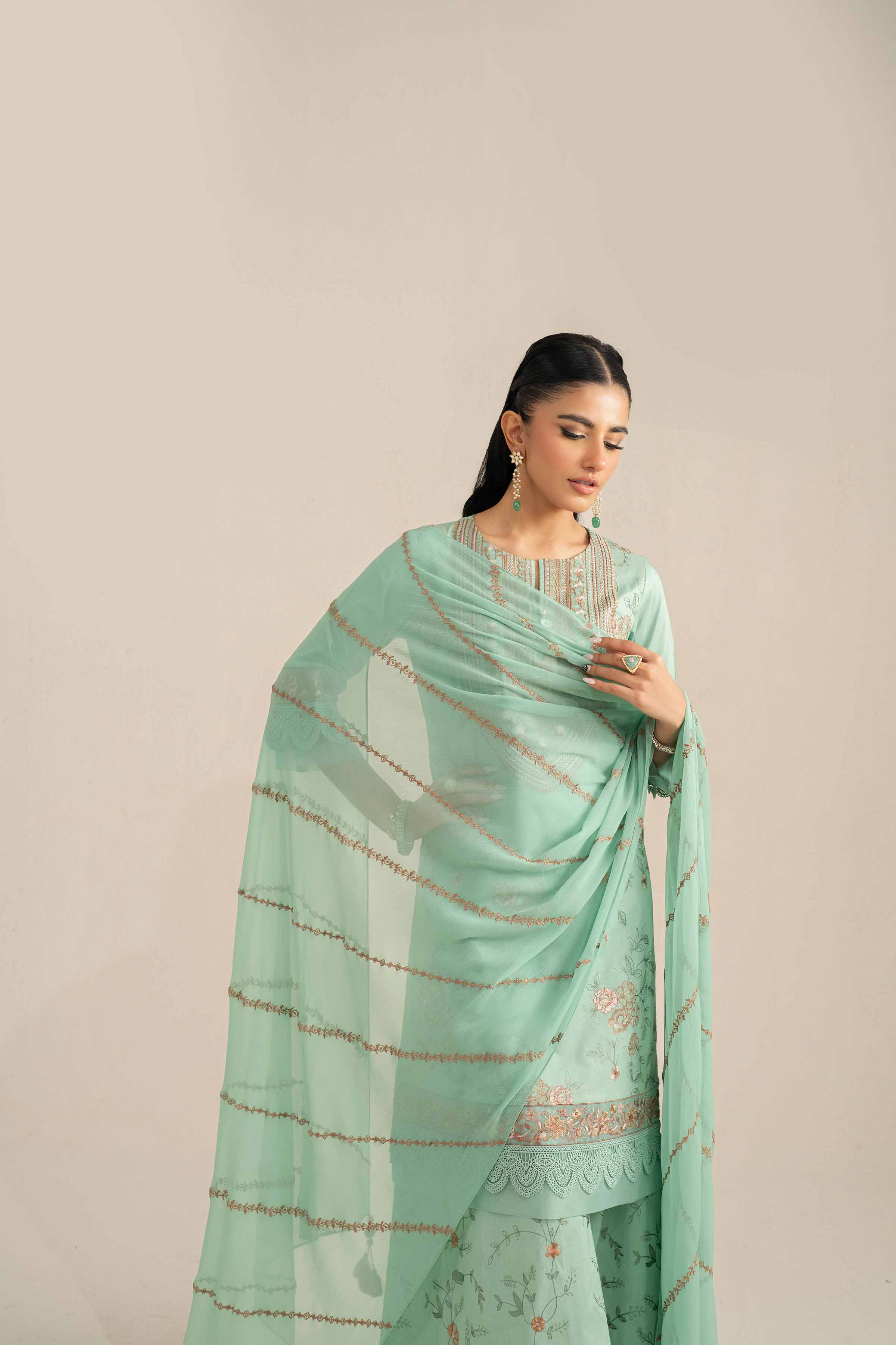 3 Piece - Embroidered Suit - 42519189 for Women - Unstitched Collection | Nishat | Shop Online