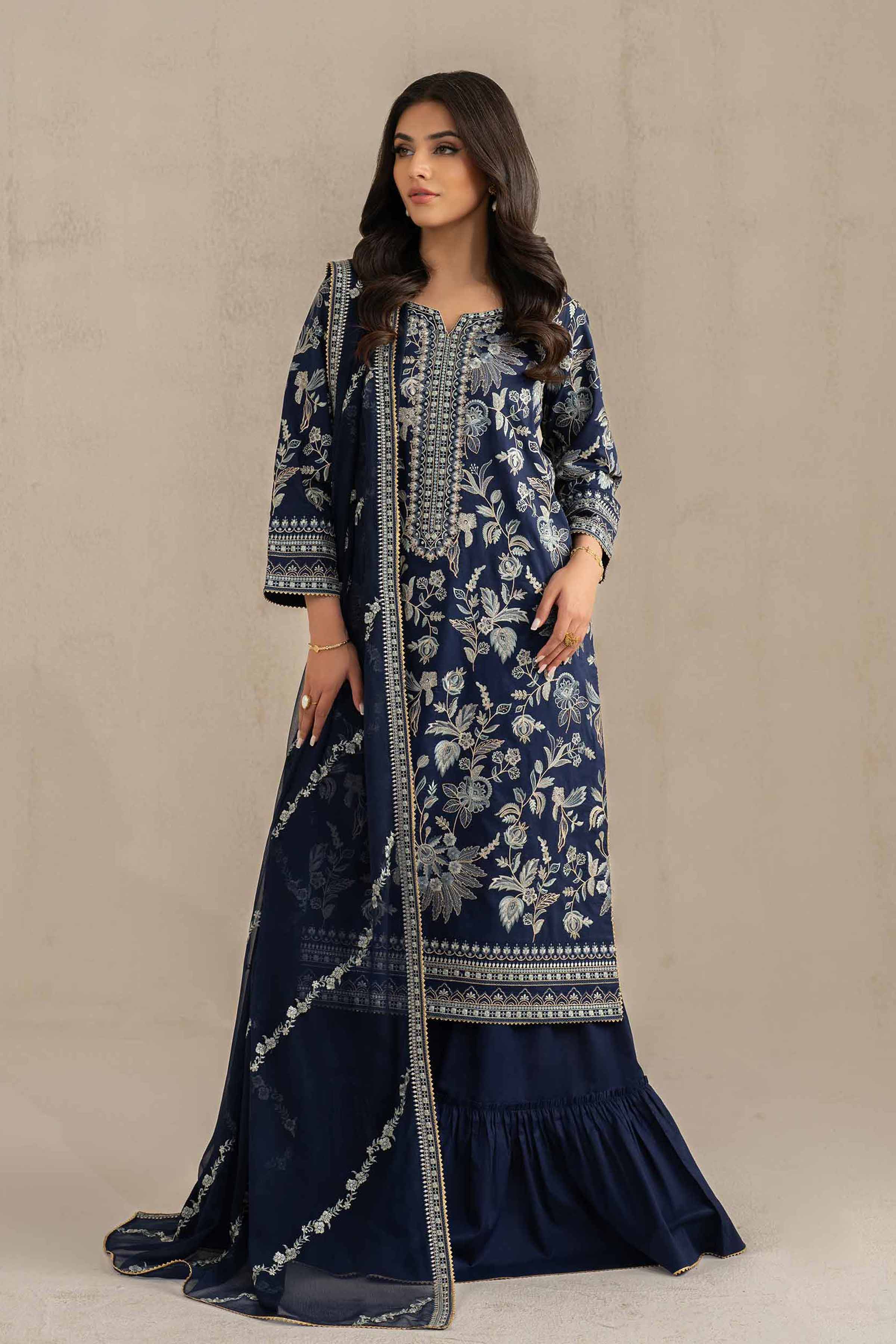 3 Piece - Embroidered Suit - 42519191 for Women - Unstitched Collection | Nishat | Shop Online
