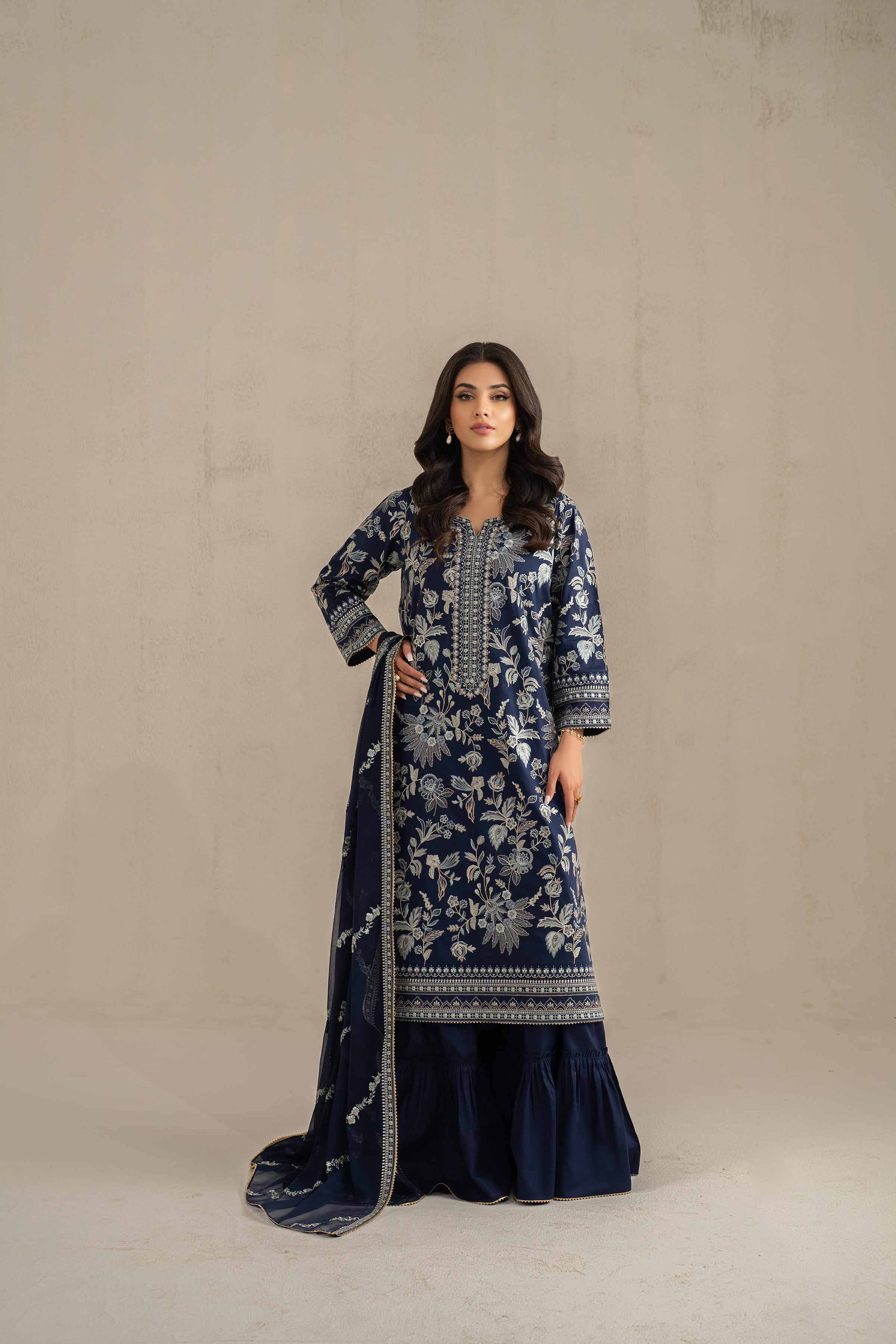 3 Piece - Embroidered Suit - 42519191 for Women - Unstitched Collection | Nishat | Shop Online