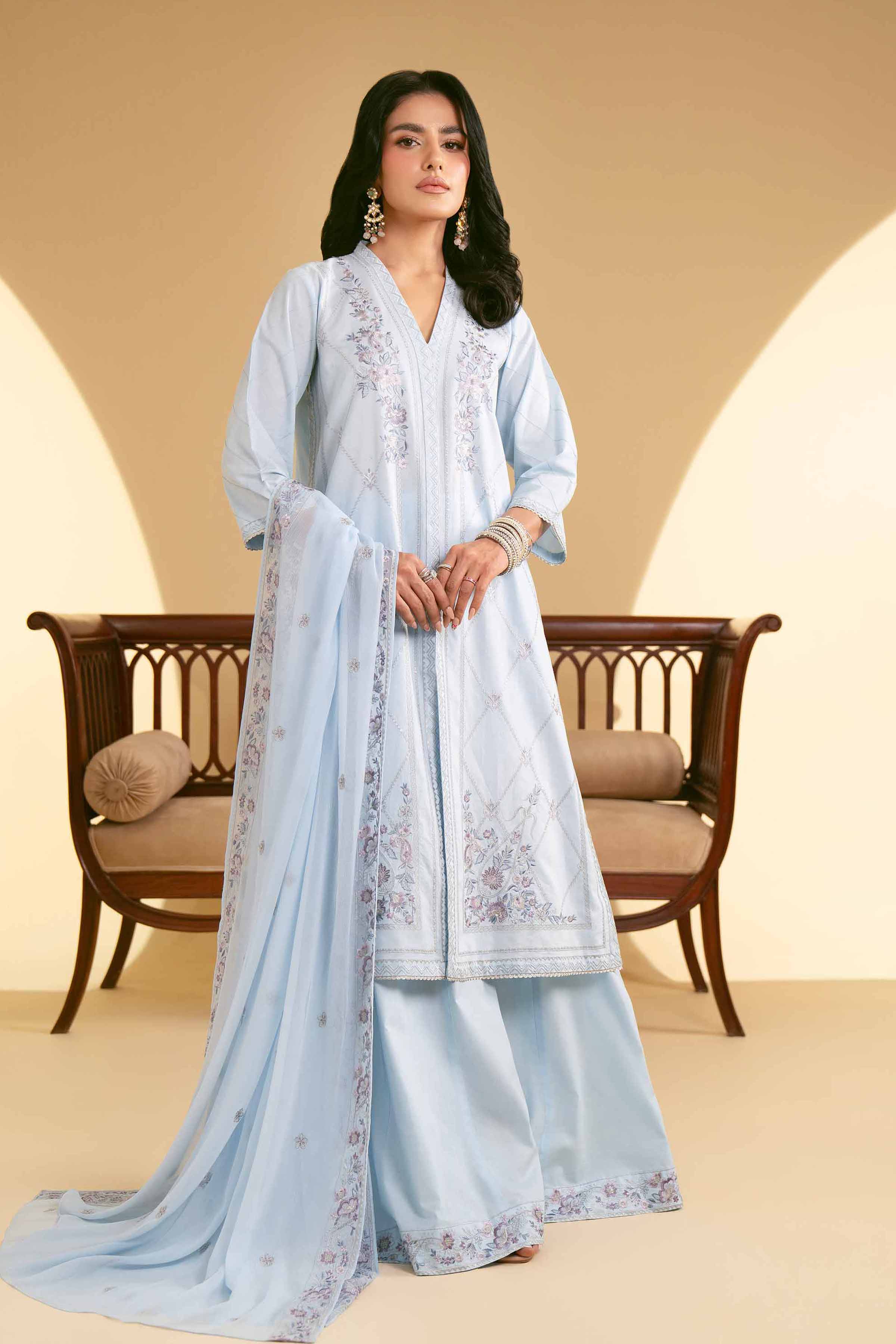 3 Piece - Embroidered Suit - 42519197 for Women - Unstitched Collection | Nishat | Shop Online