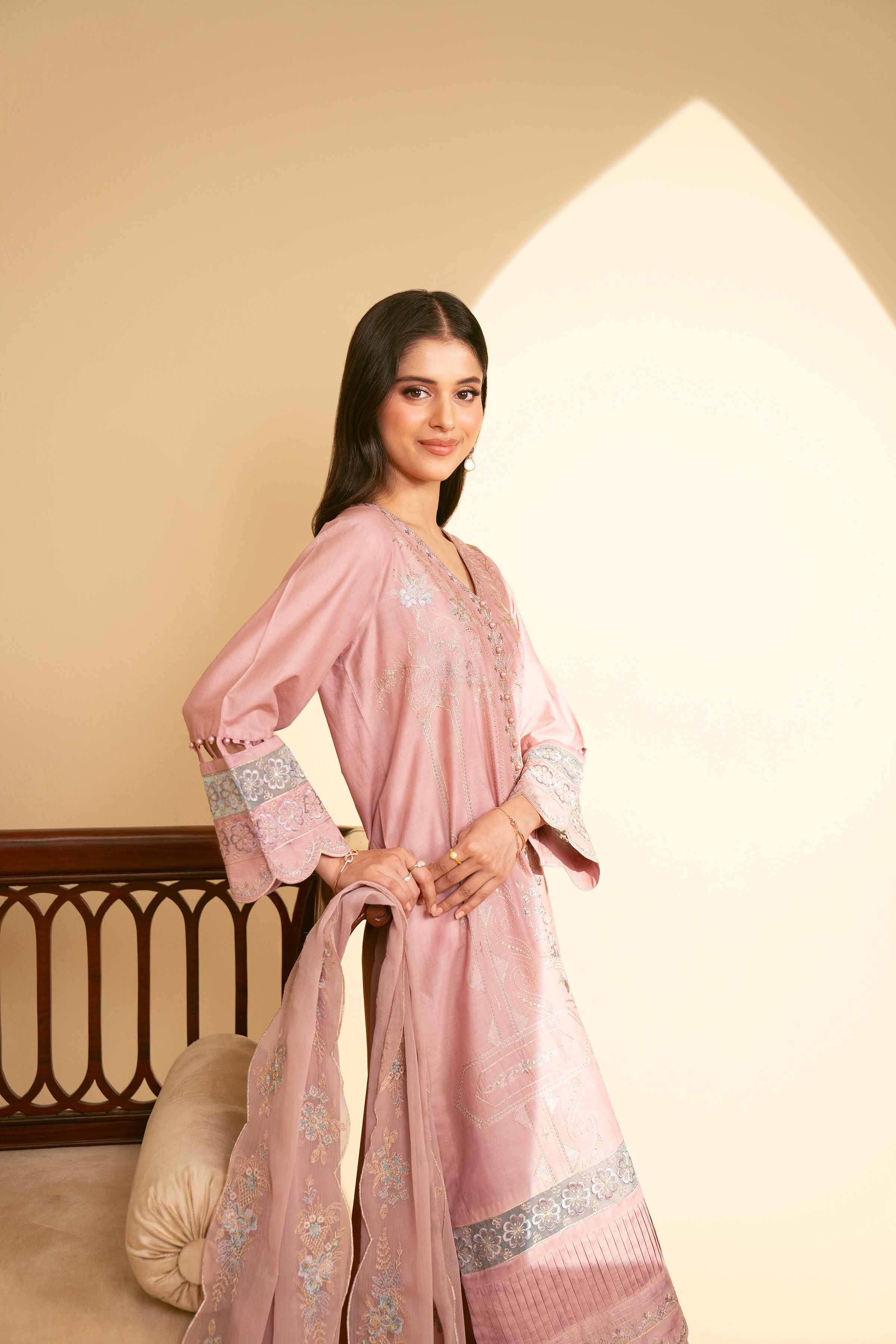 3 Piece - Embroidered Suit - 42519199 for Women - Unstitched Collection | Nishat | Shop Online