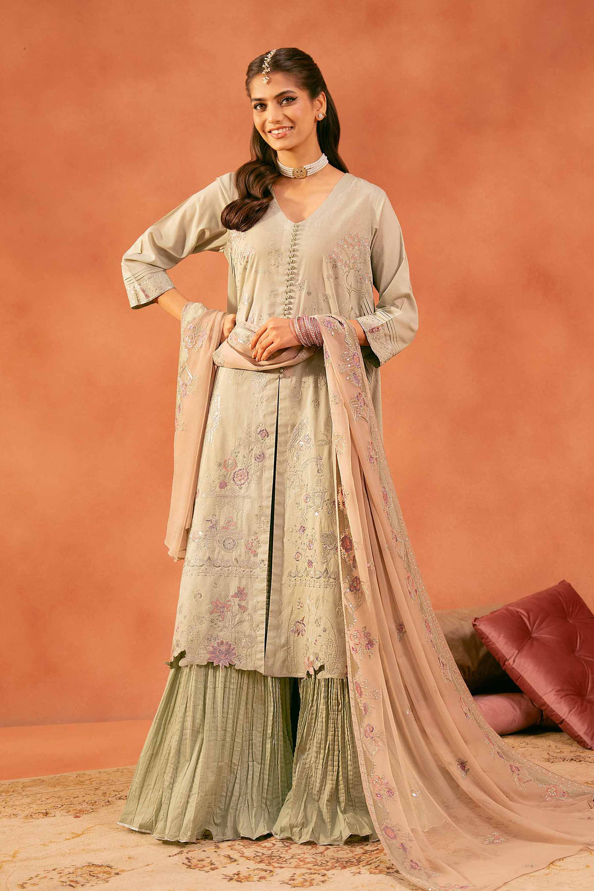 3 Piece - Embroidered Suit - 42519202 for Women - Unstitched Collection | Nishat | Shop Online