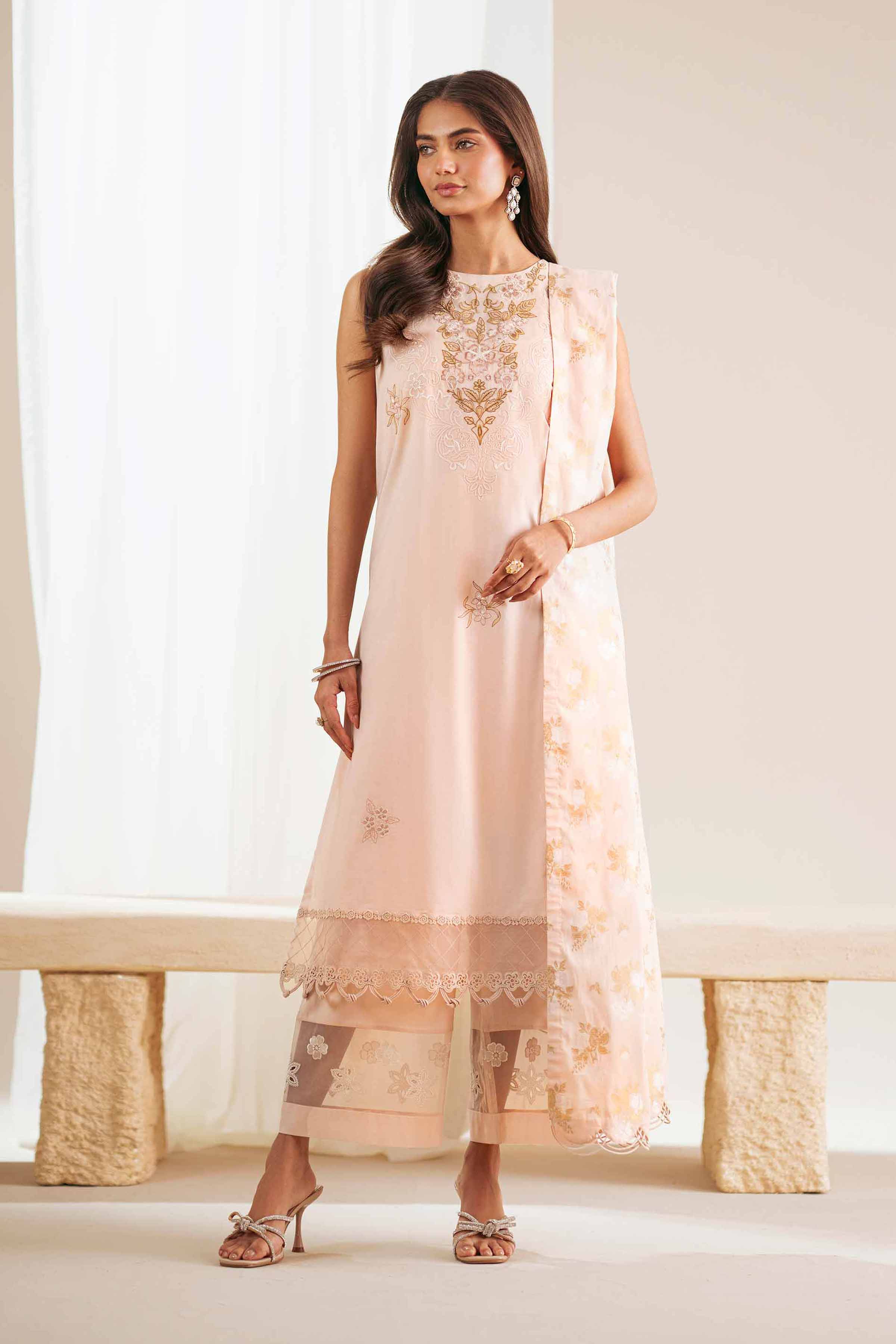 3 Piece - Embroidered Suit - 42519212 for Women - Unstitched Collection | Nishat | Shop Online