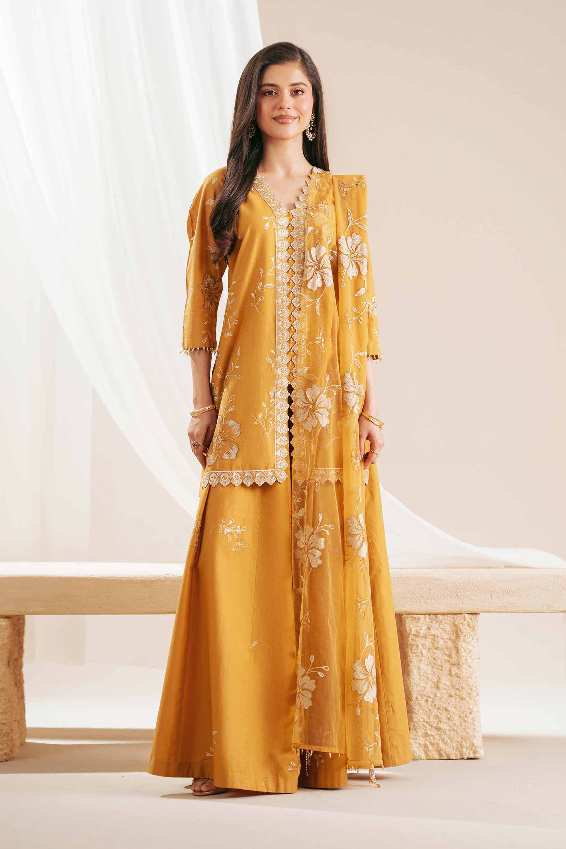 3 Piece - Embroidered Suit - 42519215 for Women - Unstitched Collection | Nishat | Shop Online