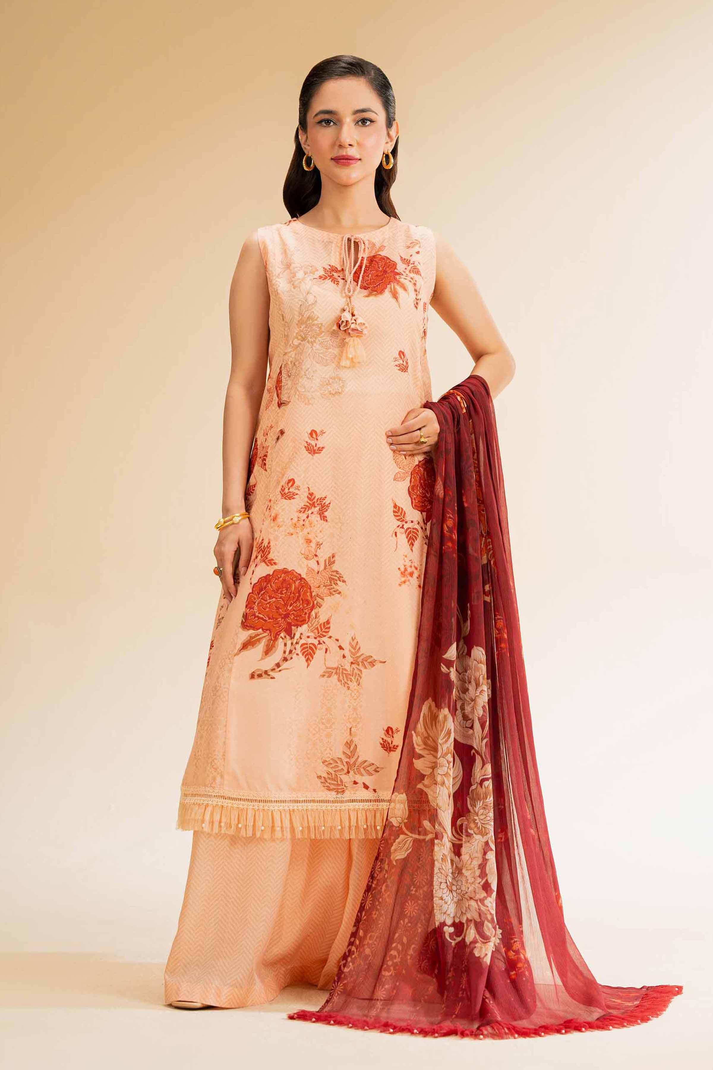 3 Piece - Printed Suit - 42519370 for Women - Unstitched Collection | Nishat | Shop Online