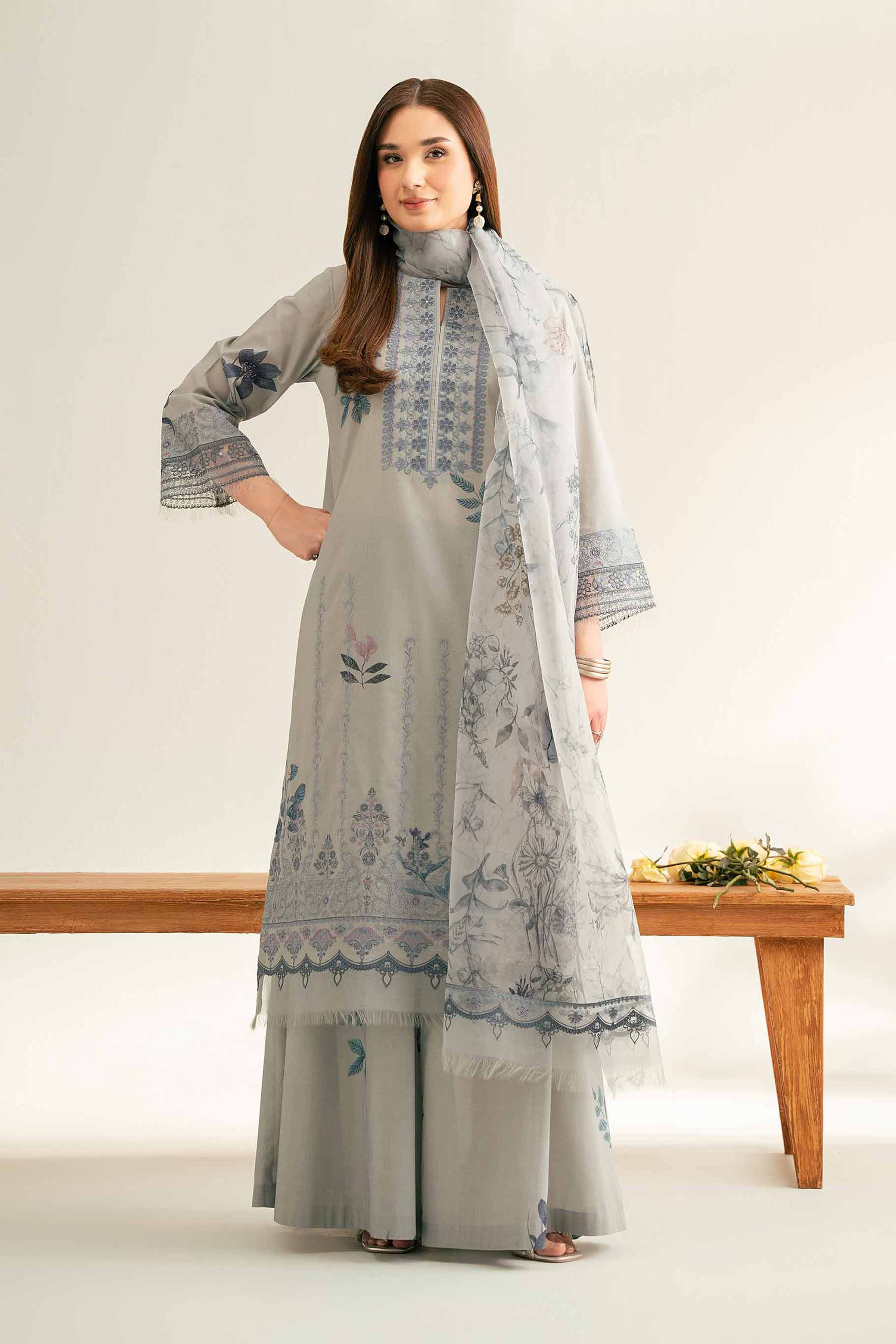 3 Piece - Embroidered Suit - 42519371 for Women - Unstitched Collection | Nishat | Shop Online