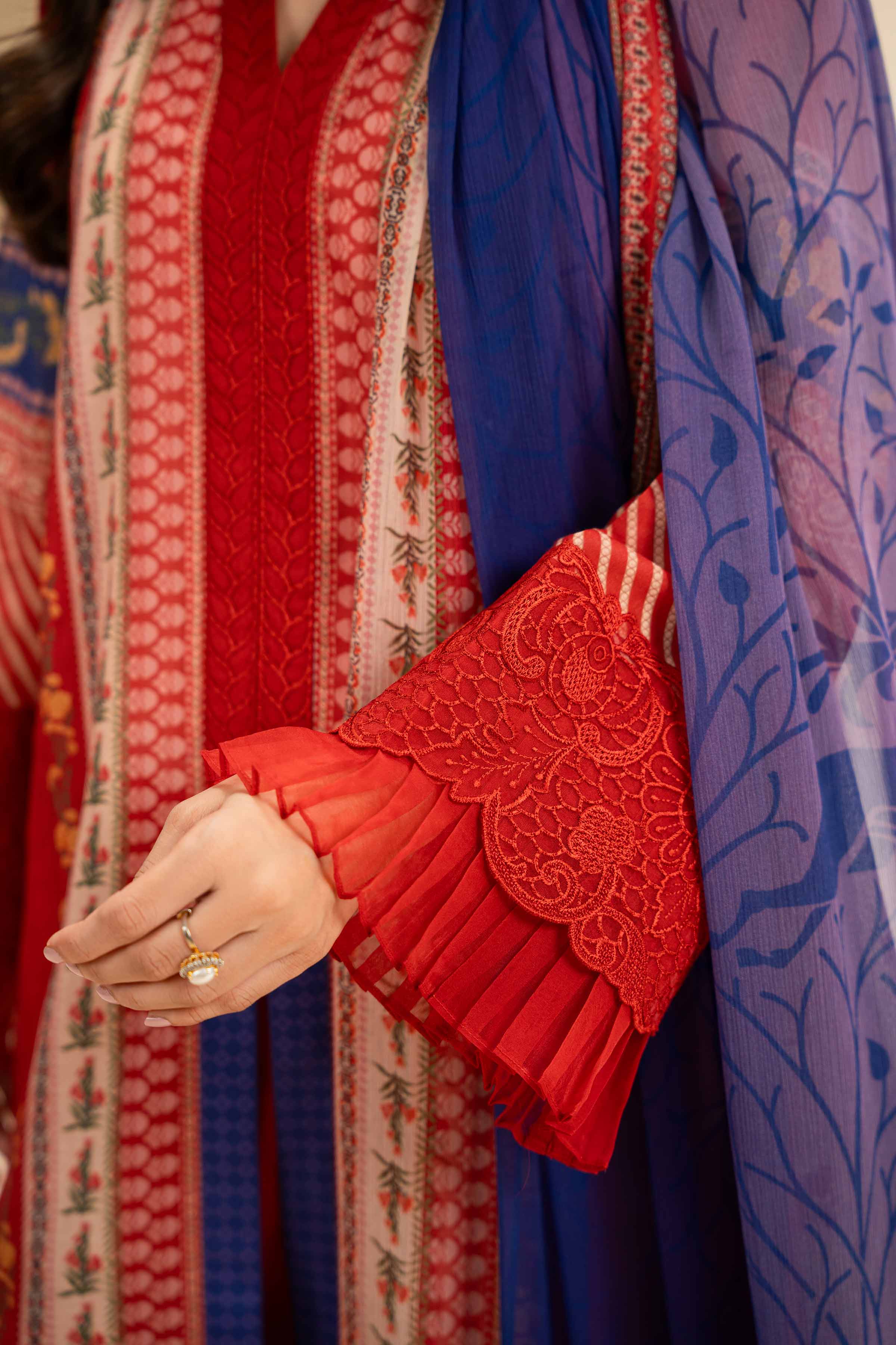 3 Piece - Printed Embroidered Suit - 42519396 for Women - Unstitched Collection | Nishat | Shop Online