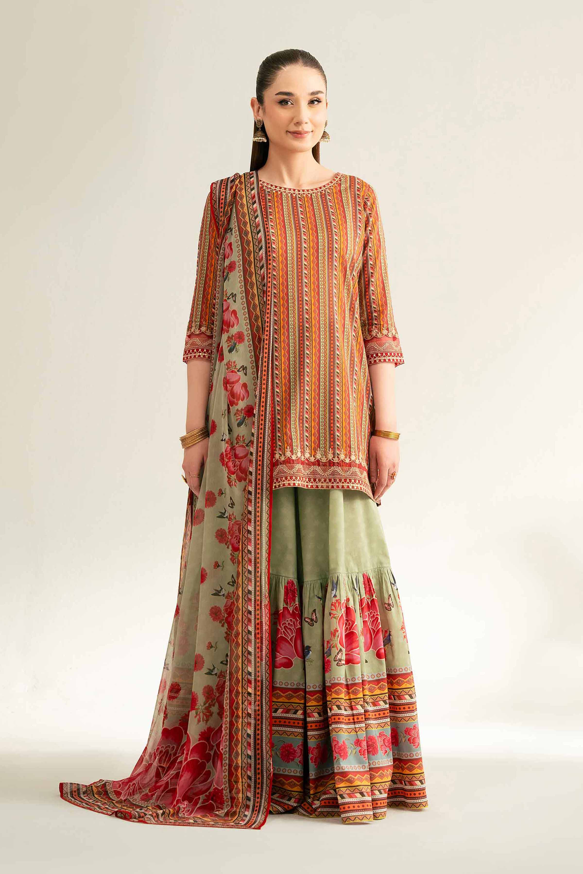3 Piece - Embroidered Suit - 42519397 for Women - Unstitched Collection | Nishat | Shop Online