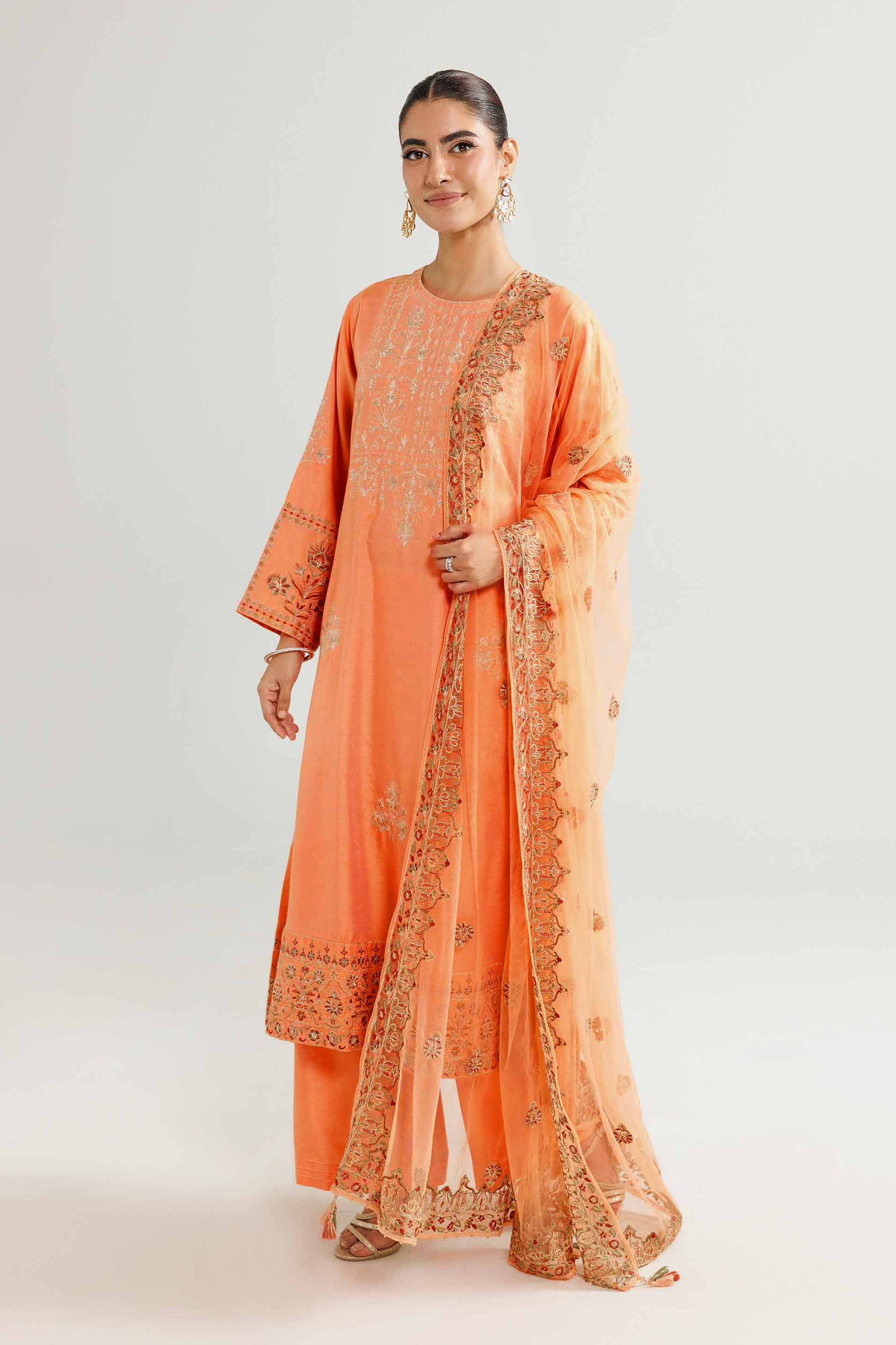 3 Piece - Embroidered Suit - 42519542 for Women - Unstitched Collection | Nishat | Shop Online