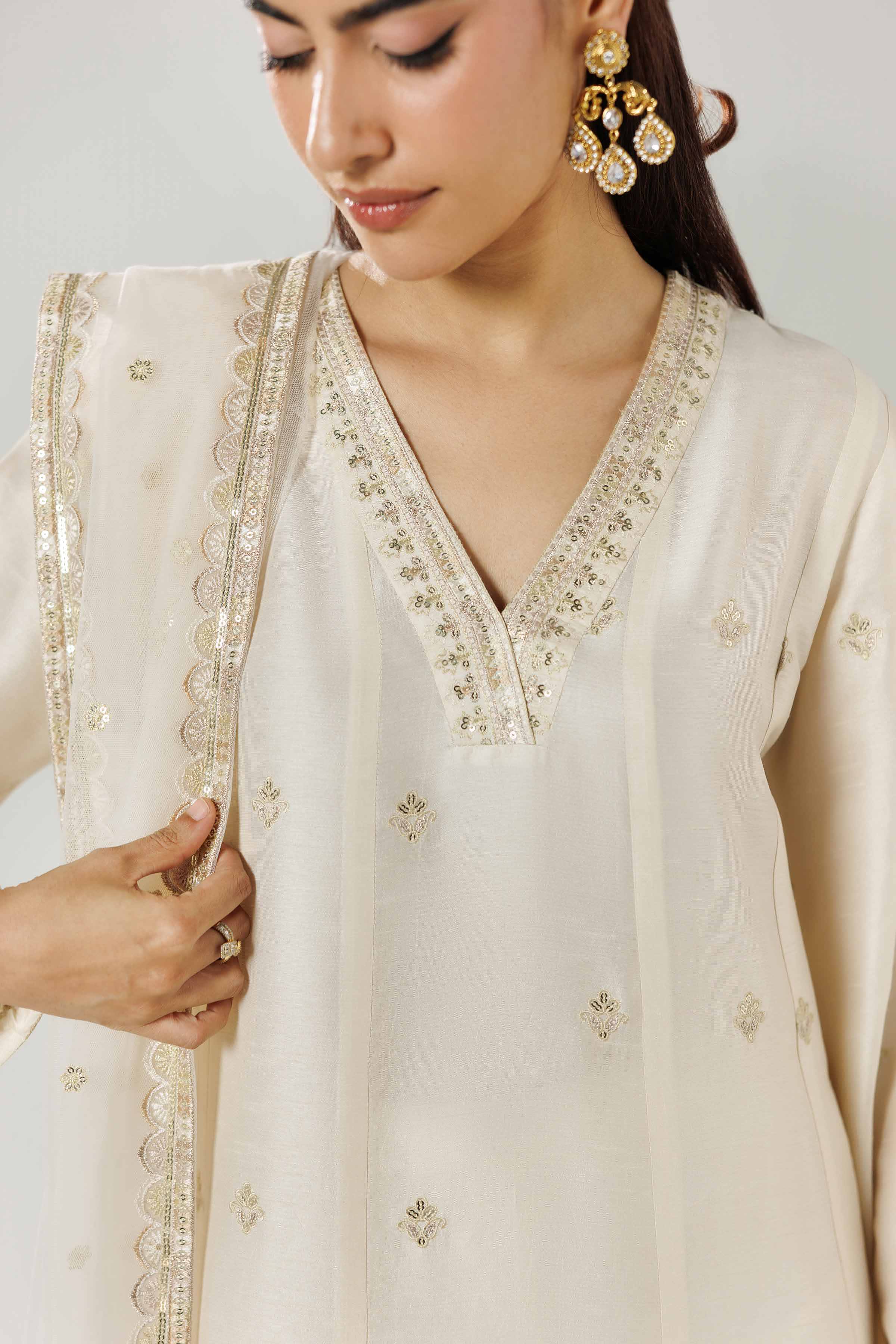 3 Piece - Embroidered Suit - 42519543 for Women - Ready to Stitch Collection | Nishat | Shop Online