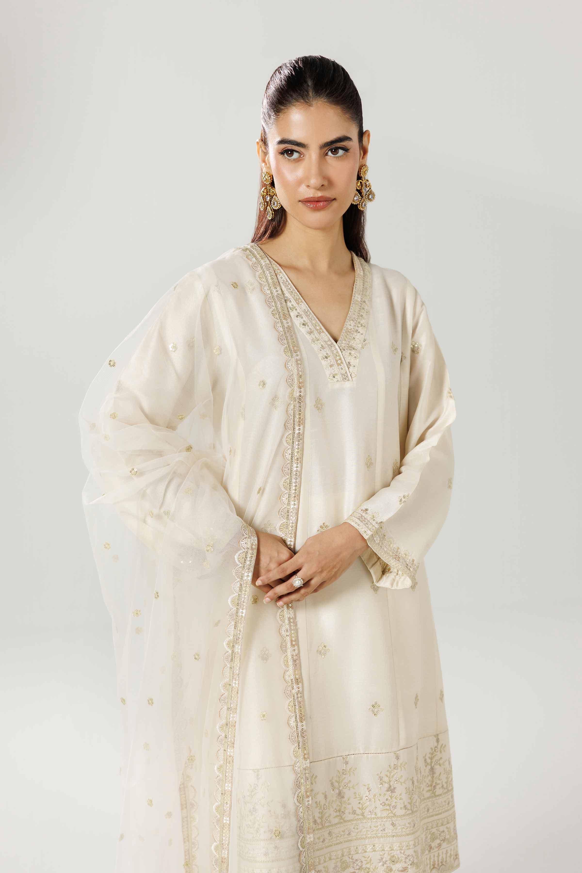 3 Piece - Embroidered Suit - 42519543 for Women - Ready to Stitch Collection | Nishat | Shop Online