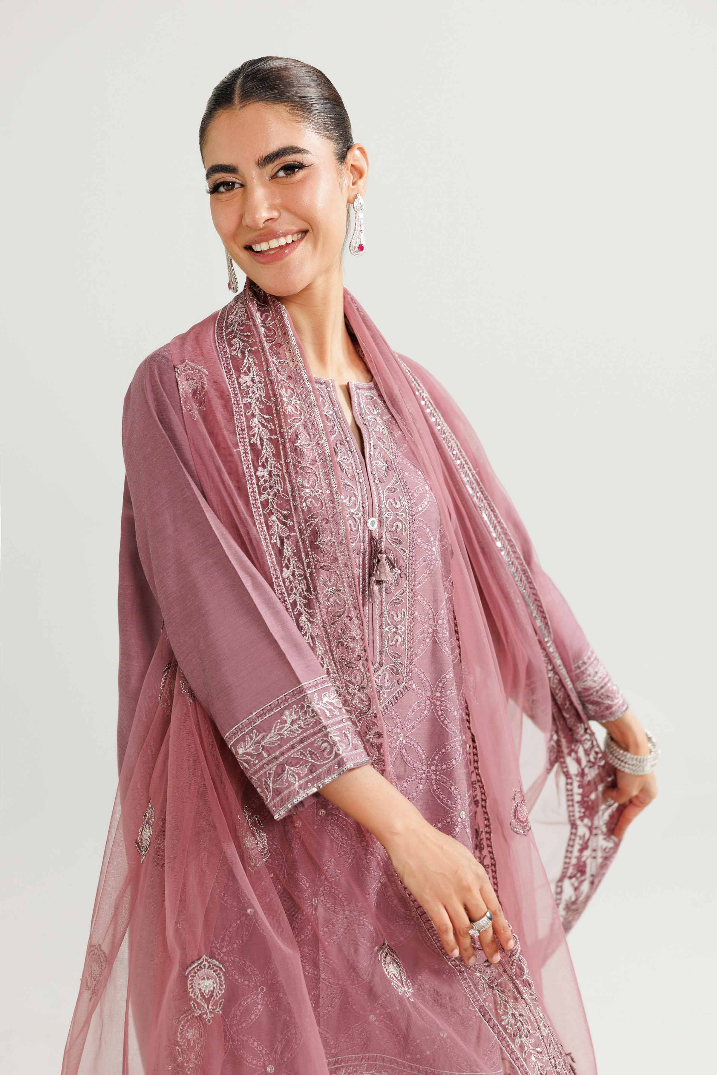 3 Piece - Embroidered Suit - 42519546 for Women - Ready to Stitch Collection | Nishat | Shop Online