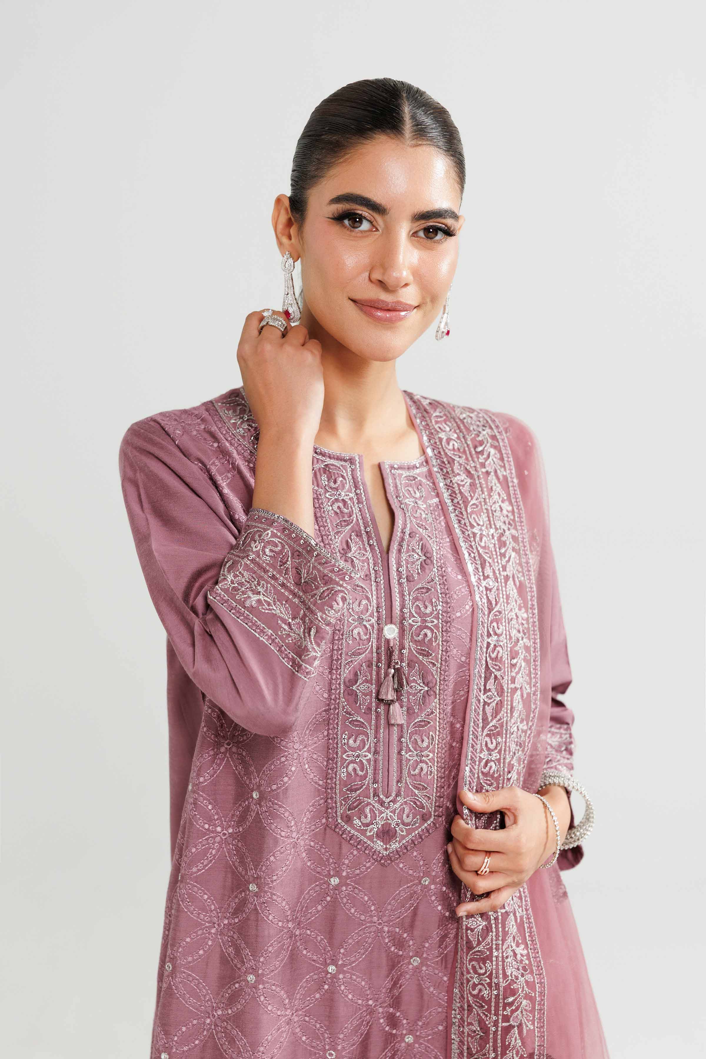 3 Piece - Embroidered Suit - 42519546 for Women - Ready to Stitch Collection | Nishat | Shop Online
