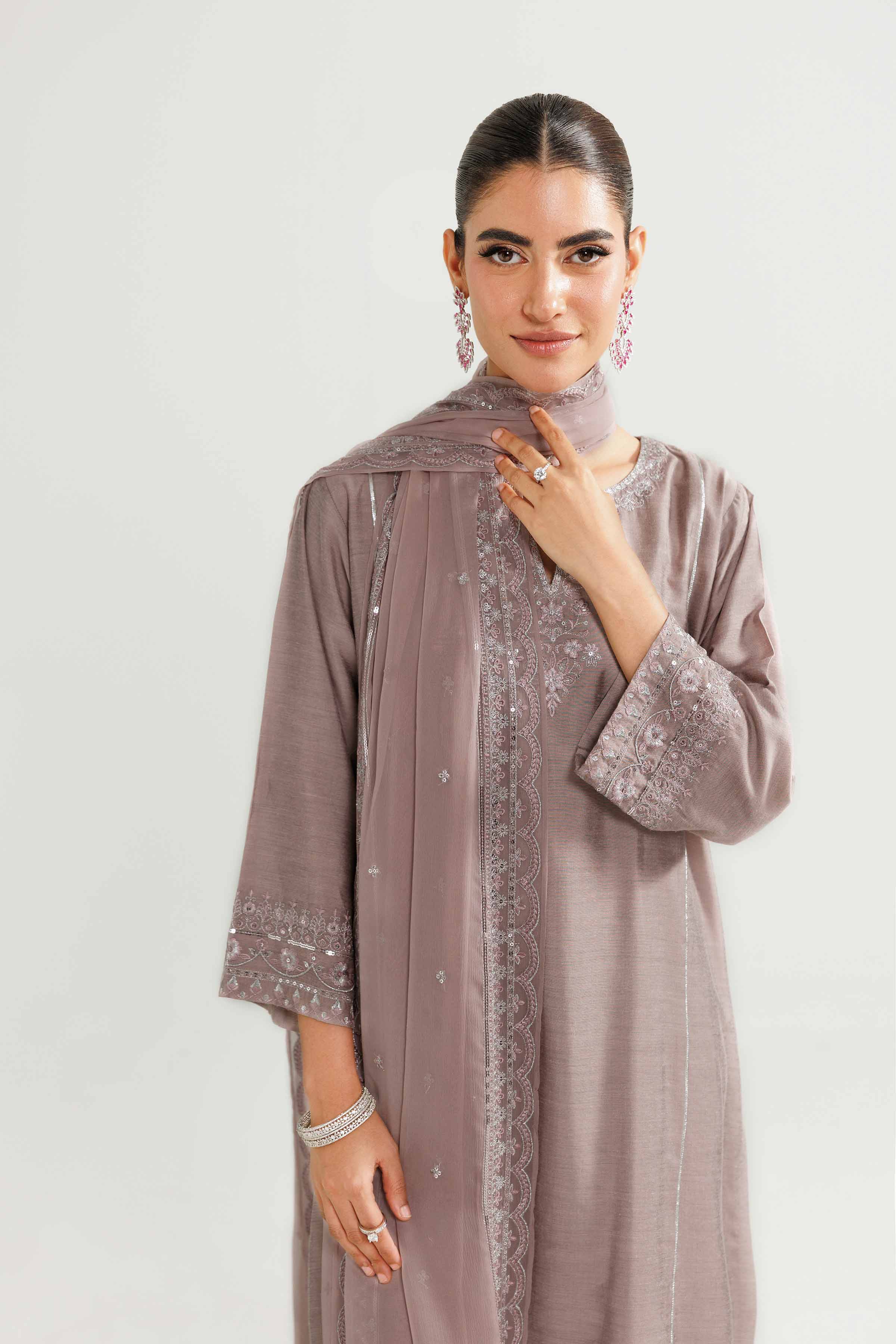 3 Piece - Embroidered Suit - 42519547 for Women - Unstitched Collection | Nishat | Shop Online