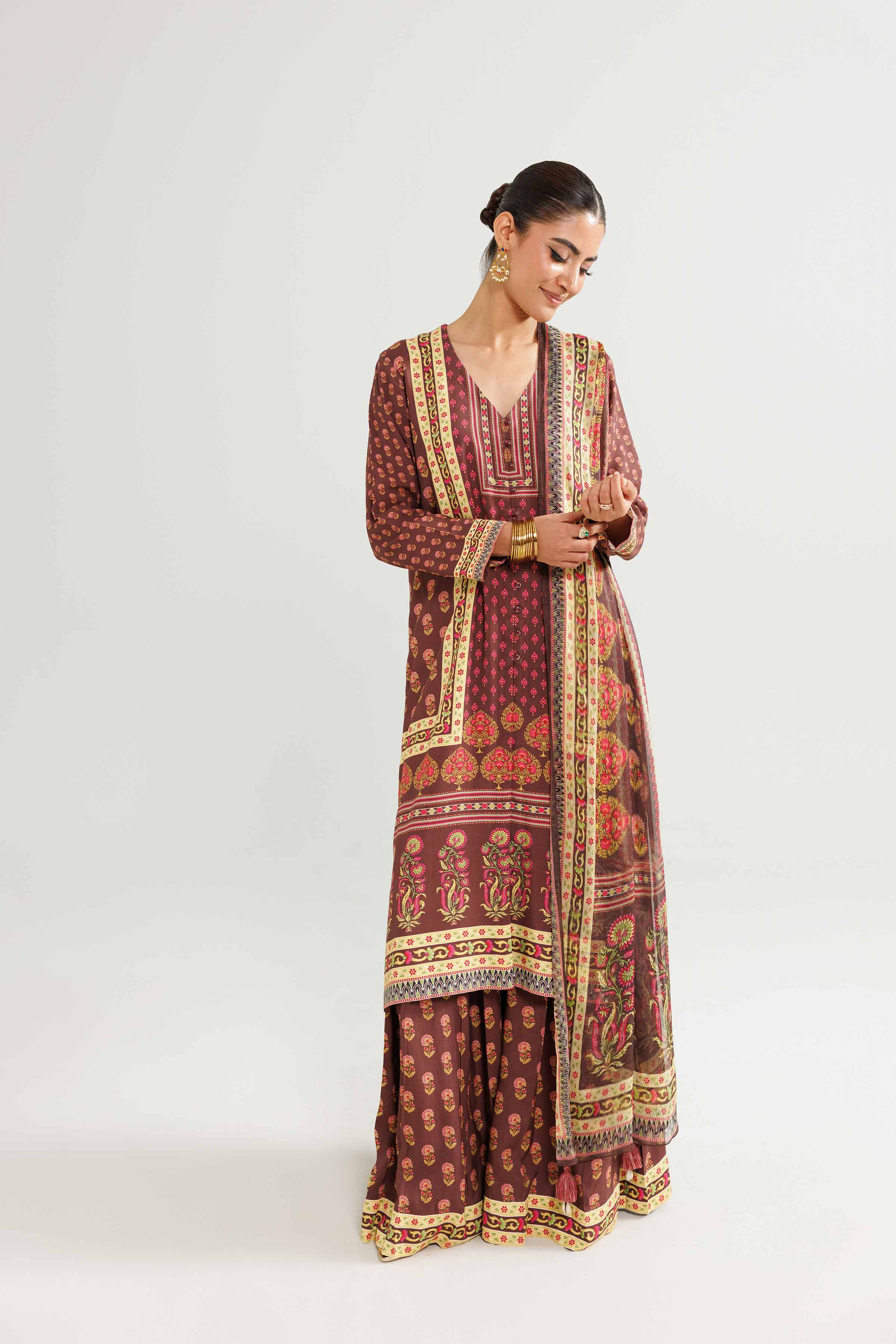 3 Piece - Printed Suit - 42519594 for Women - Ready to Stitch Collection | Nishat | Shop Online
