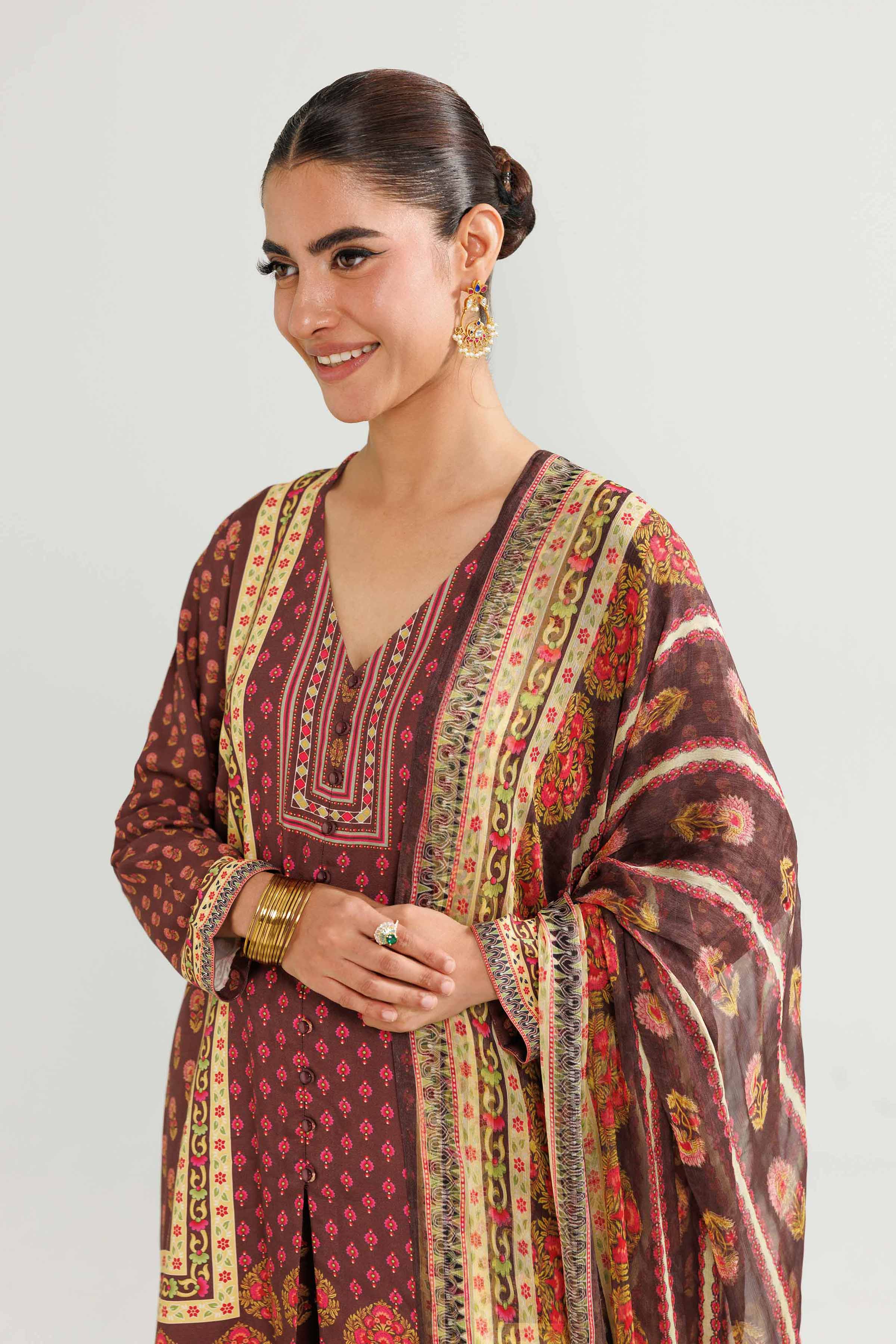 3 Piece - Printed Suit - 42519594 for Women - Ready to Stitch Collection | Nishat | Shop Online