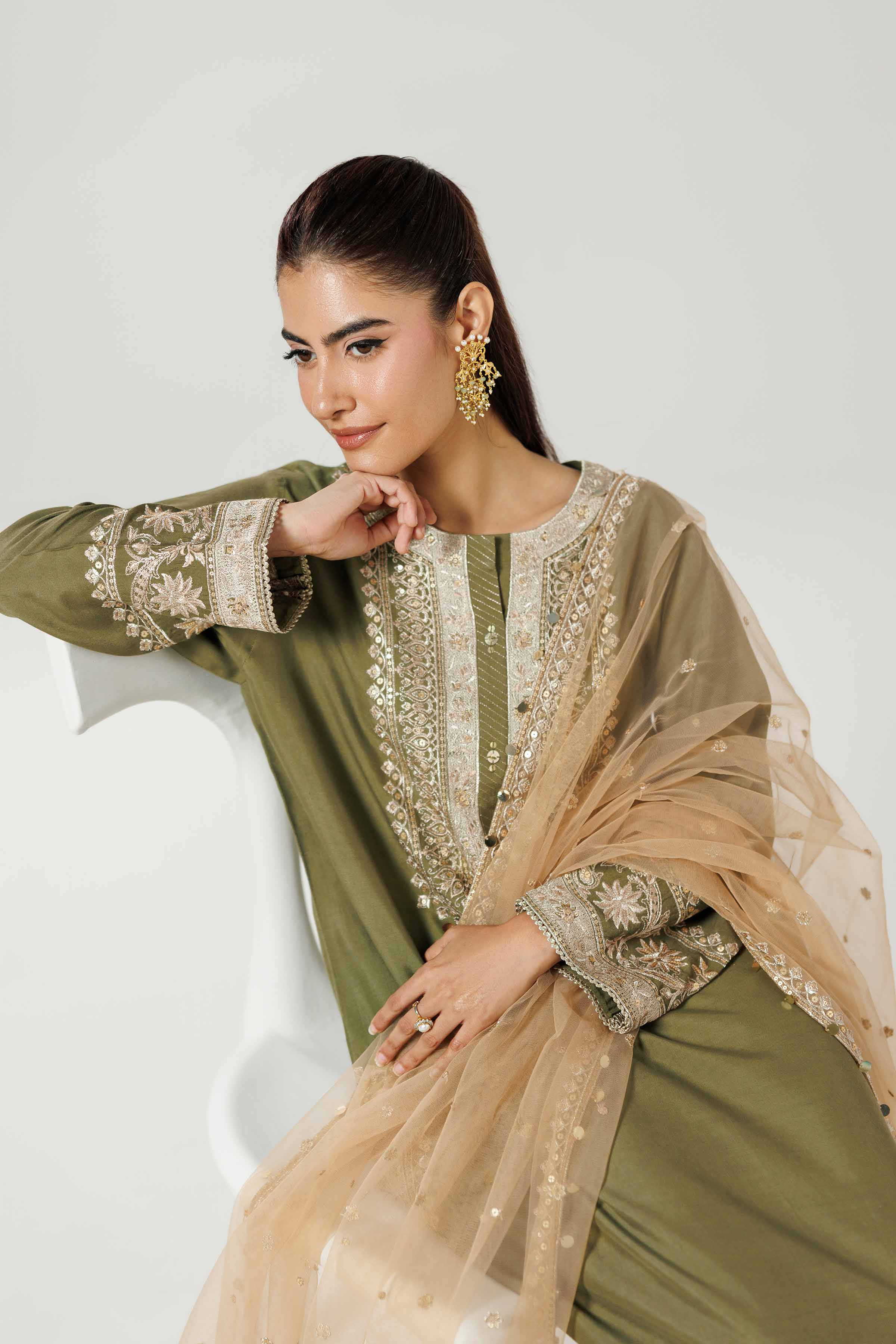 3 Piece - Embroidered Suit - 42519595 for Women - Ready to Stitch Collection | Nishat | Shop Online