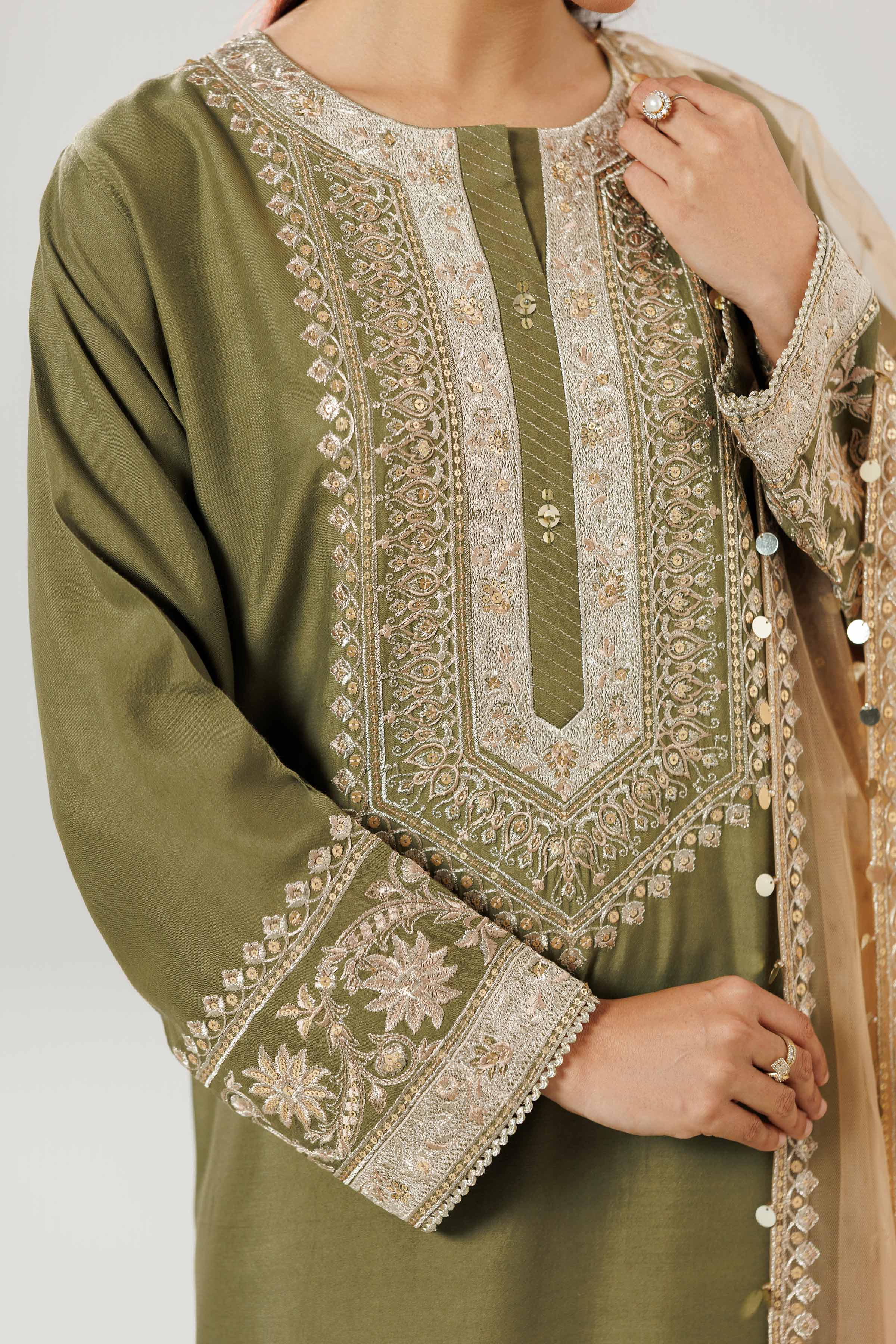 3 Piece - Embroidered Suit - 42519595 for Women - Ready to Stitch Collection | Nishat | Shop Online