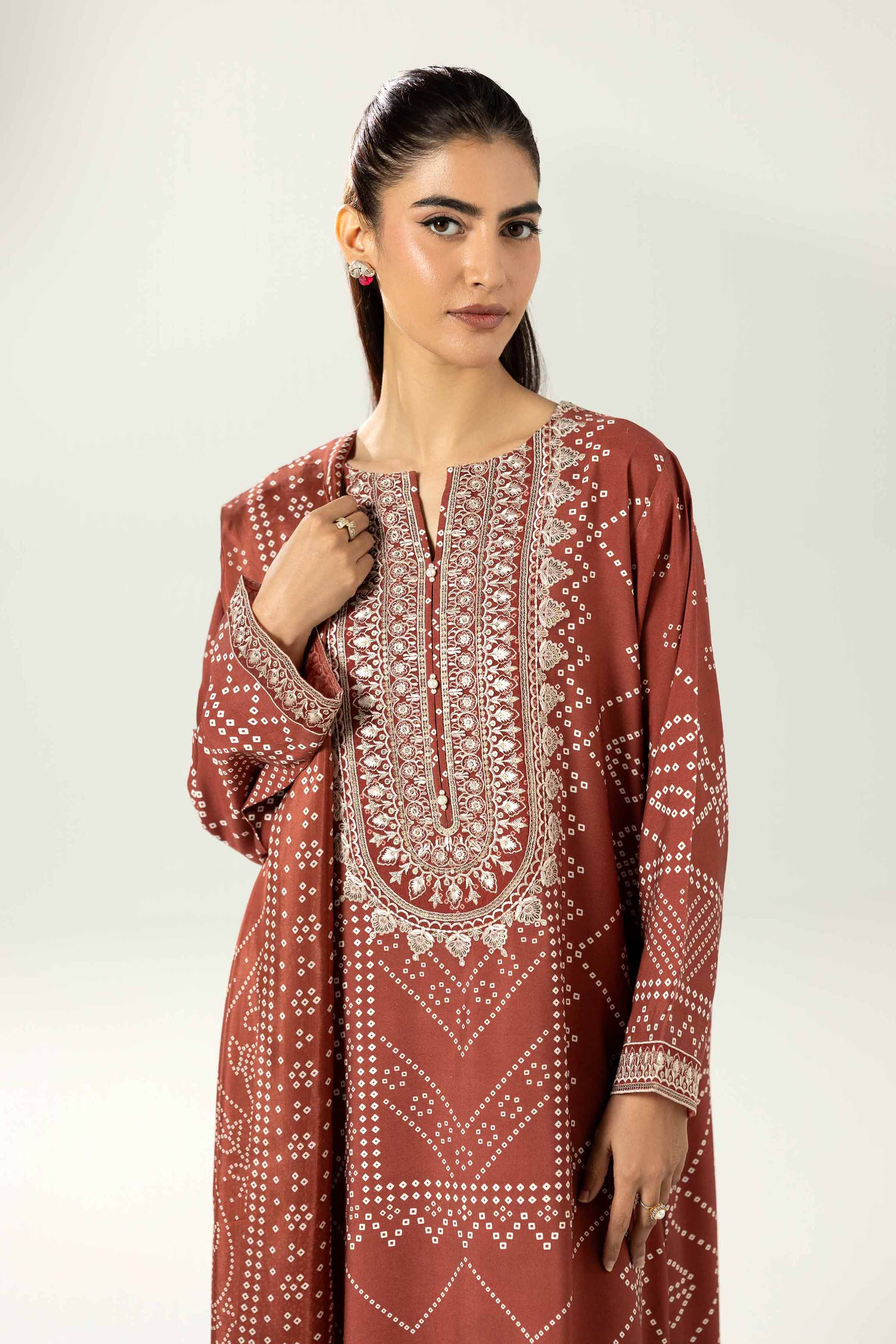 3 Piece - Printed Embroidered Suit - 42519601 for Women - Ready to Stitch Collection | Nishat | Shop Online