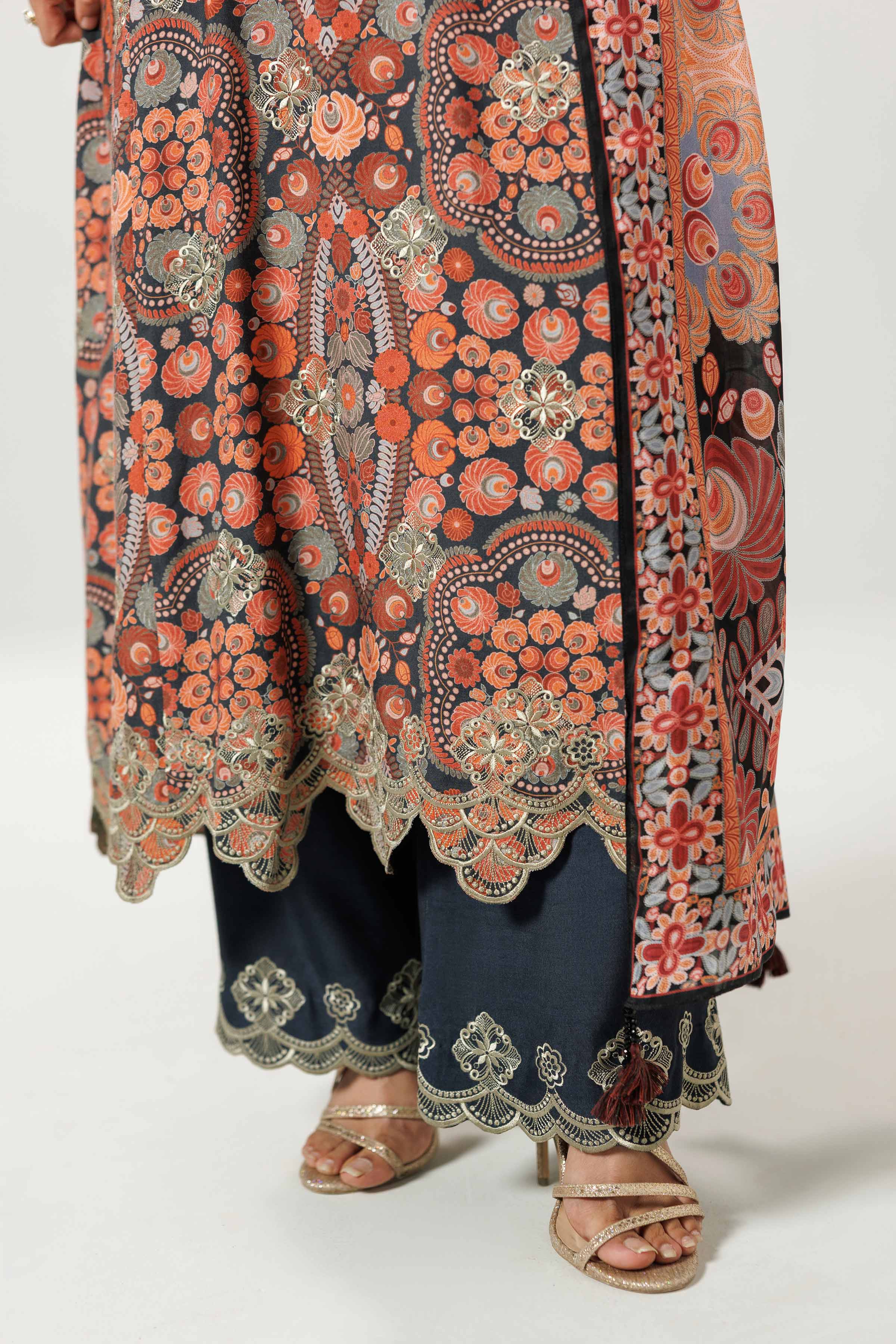 3 Piece - Printed Embroidered Suit - 42519603 for Women - Ready to Stitch Collection | Nishat | Shop Online