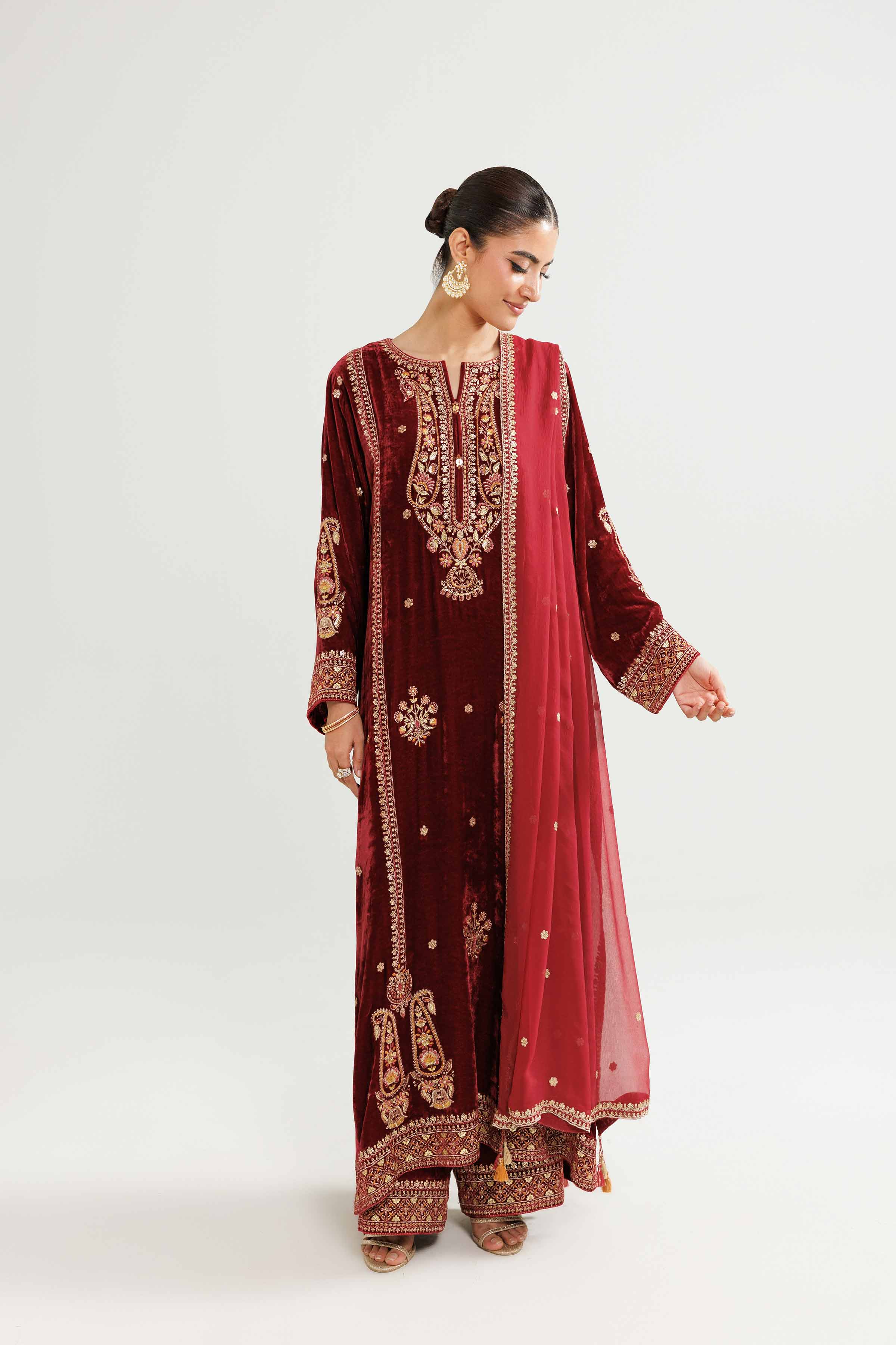 3 Piece - Embroidered Suit - 42519663 for Women - Unstitched Collection | Nishat | Shop Online