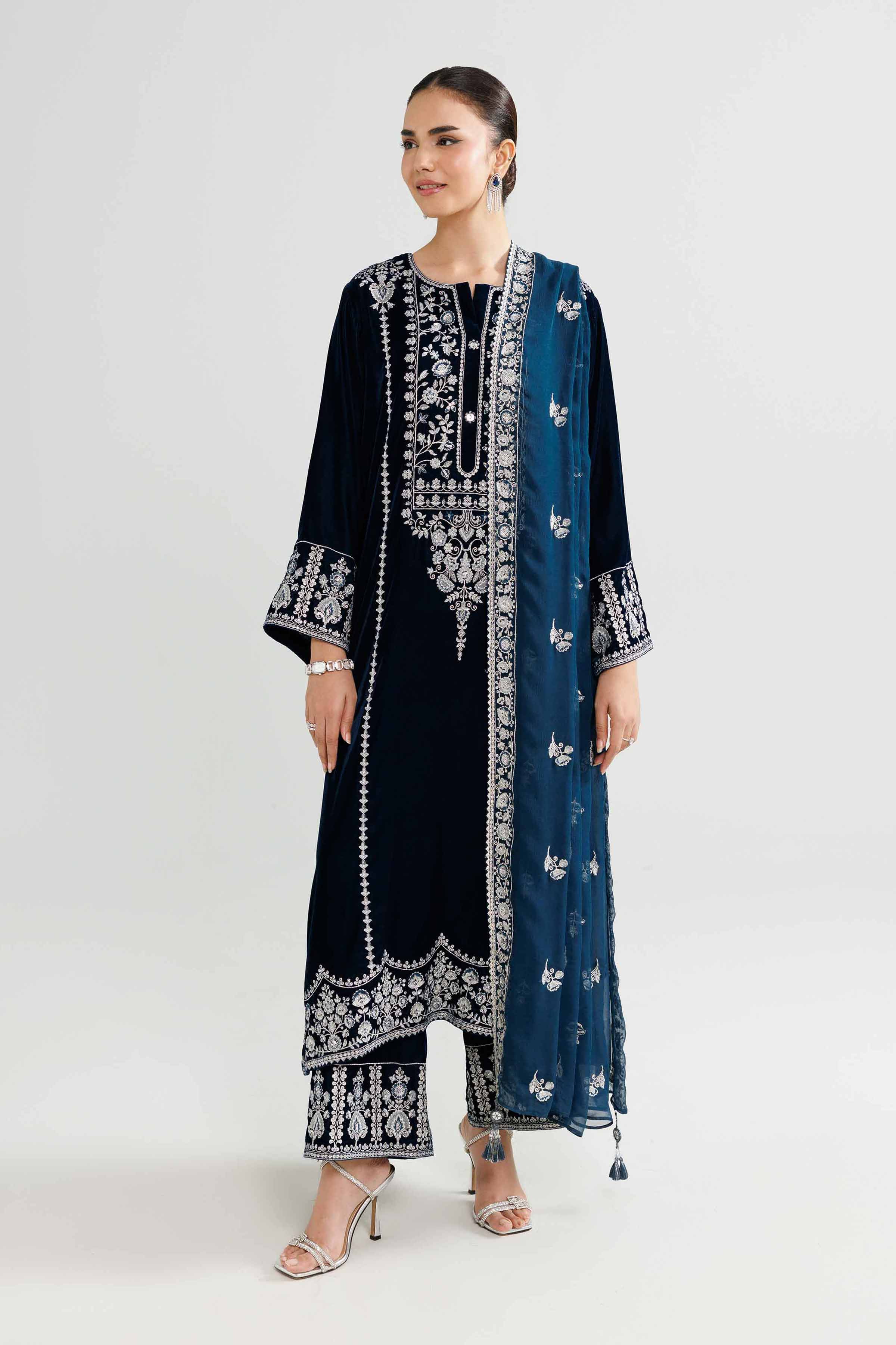 3 Piece - Embroidered Suit - 42519664 for Women - Ready to Stitch Collection | Nishat | Shop Online